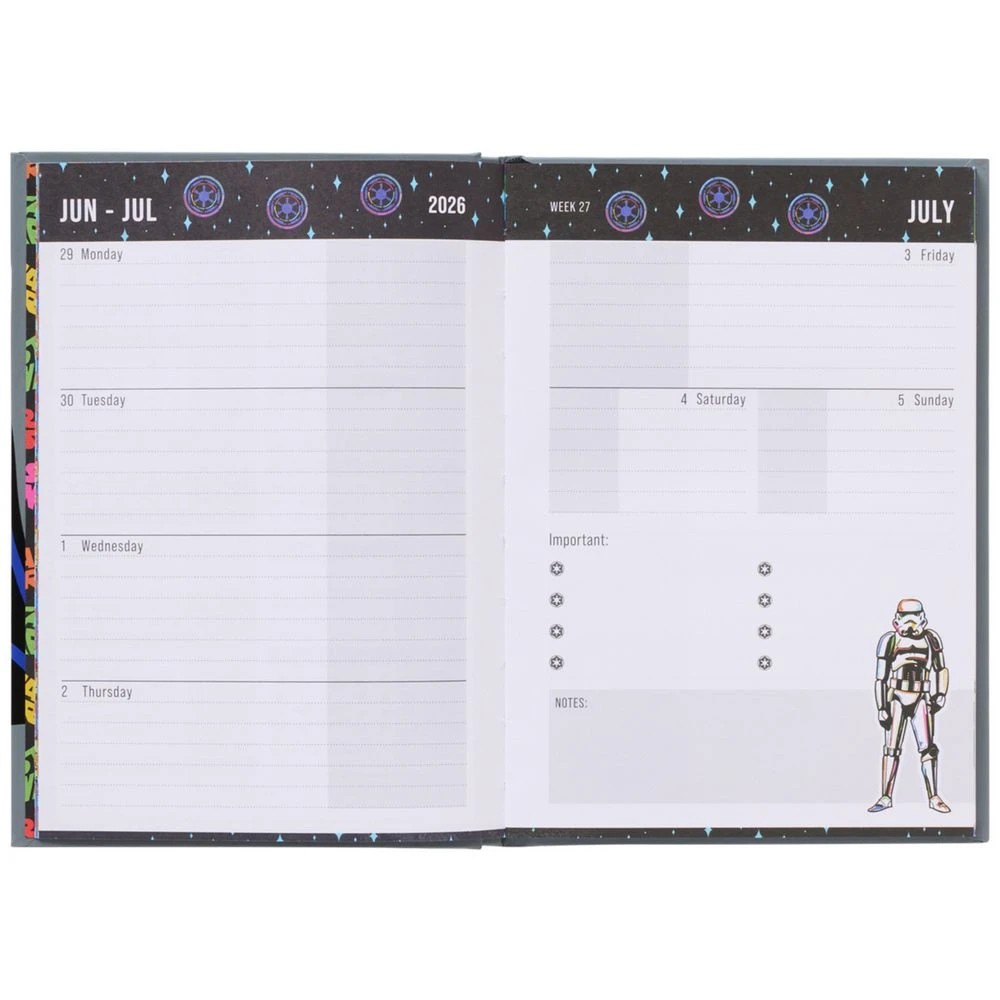 5 Star Wars A5 Week to View Diary FY26/27, 5 of 6