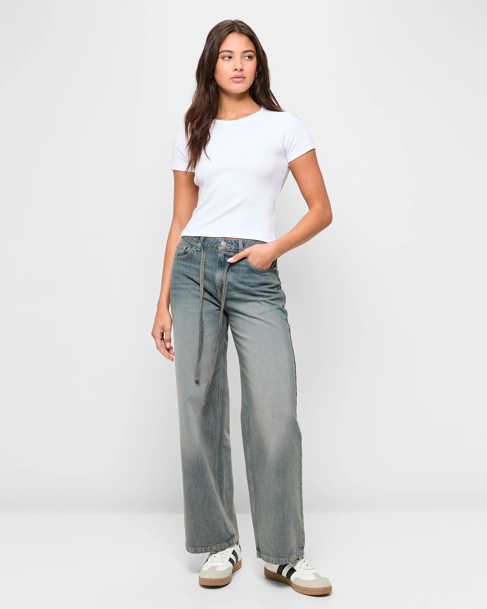 2 Australian Cotton Rib Raglan T-shirt - Lily Loves LILY WHITE, 2 of 5