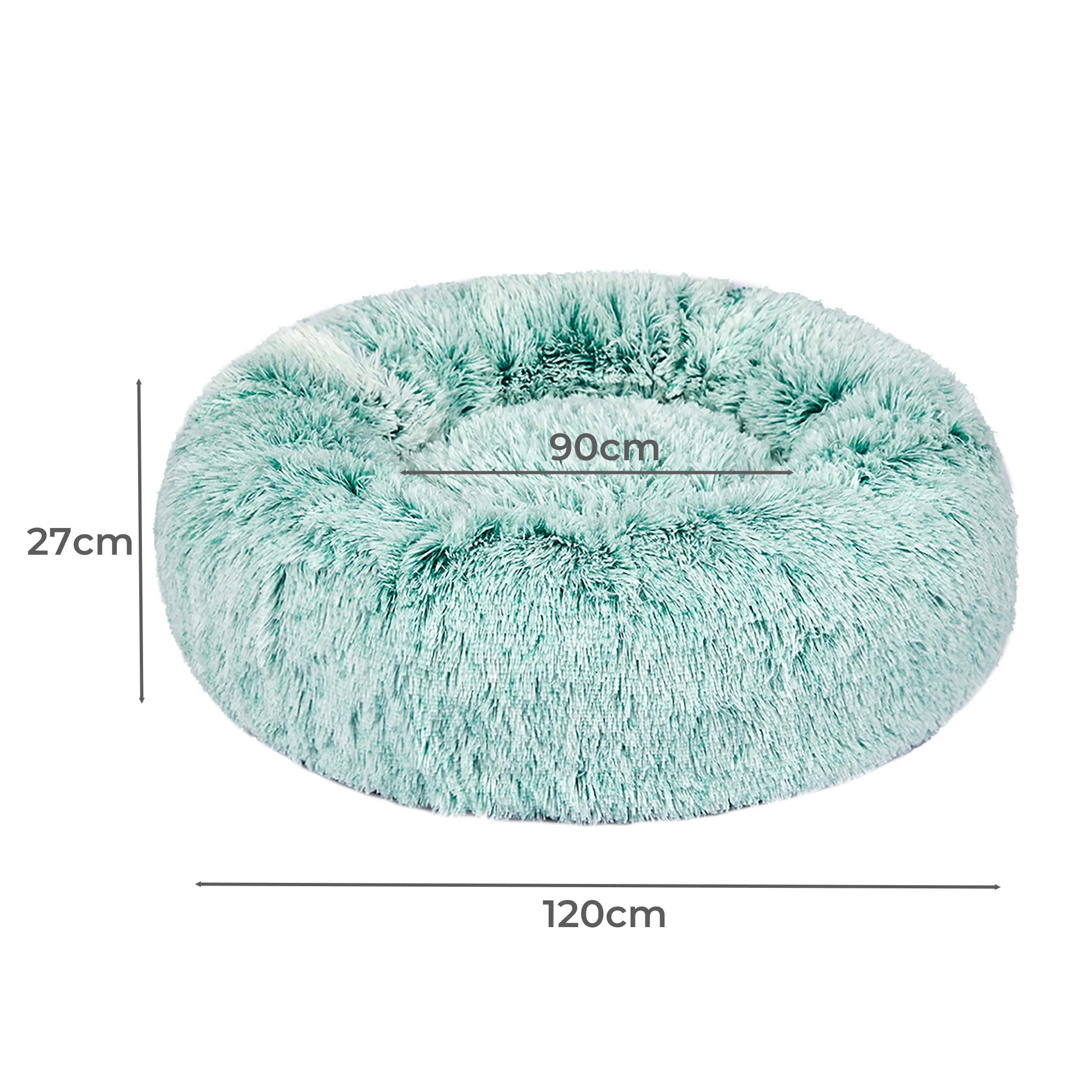 3 Pawz Plush Pet Bed Xxl Teal Cover Only, 3 of 6