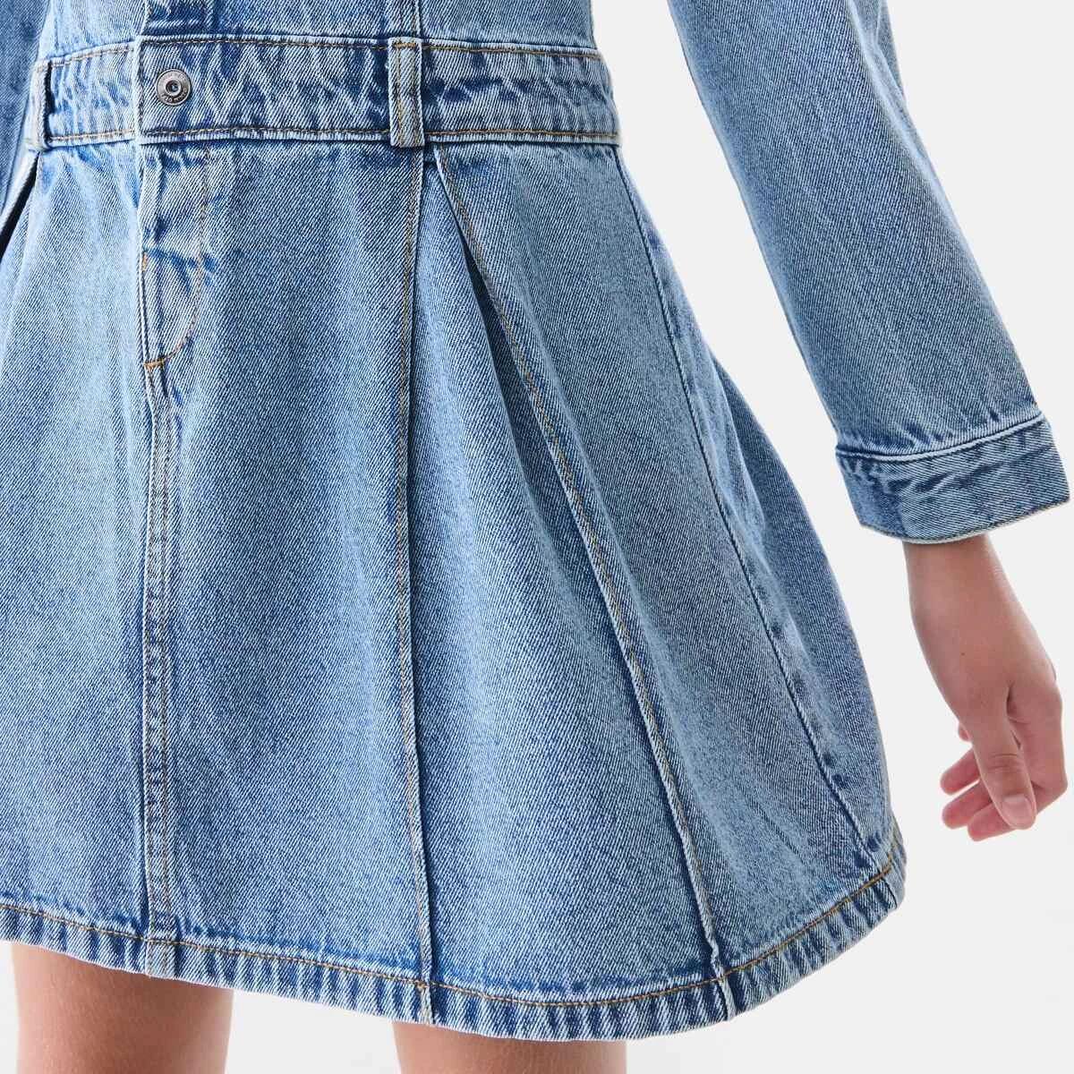 4 Denim Dress Mid Denim, 4 of 6