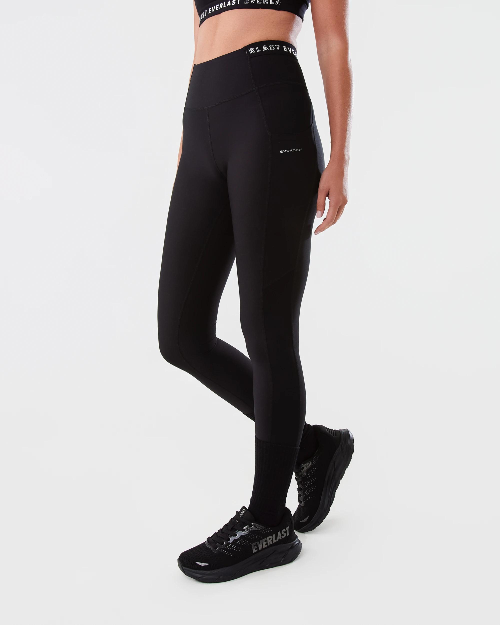 2 Everlast Womens Sculpt Leggings EVERLAST BLACK, 2 of 7