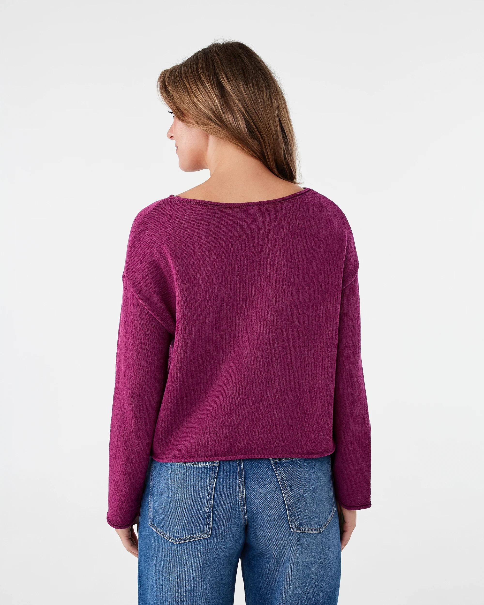 3 Boatneck Pullover Fuscia, 3 of 6