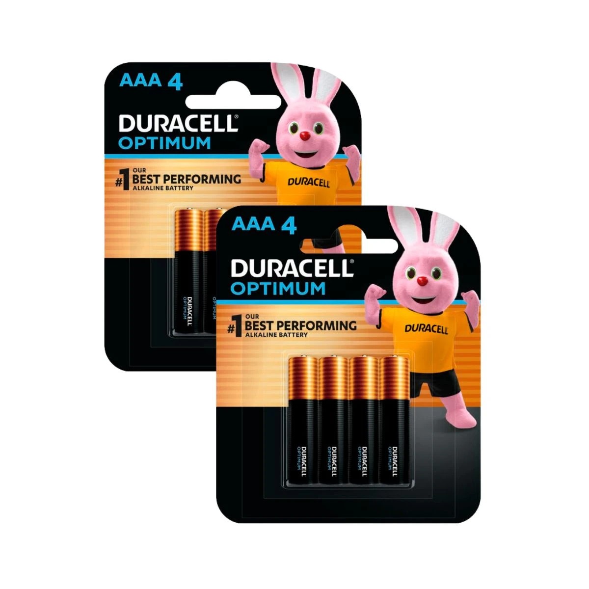 1 Duracell Optimum Alkaline Aaa 4 Pack Batteriesx2, 1 of 3