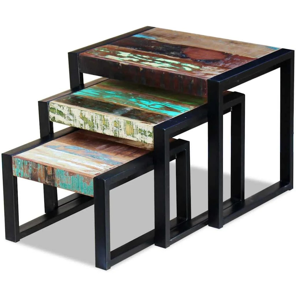 7 Vidaxl Side Table Wooden Side Table - Multi, 7 of 10