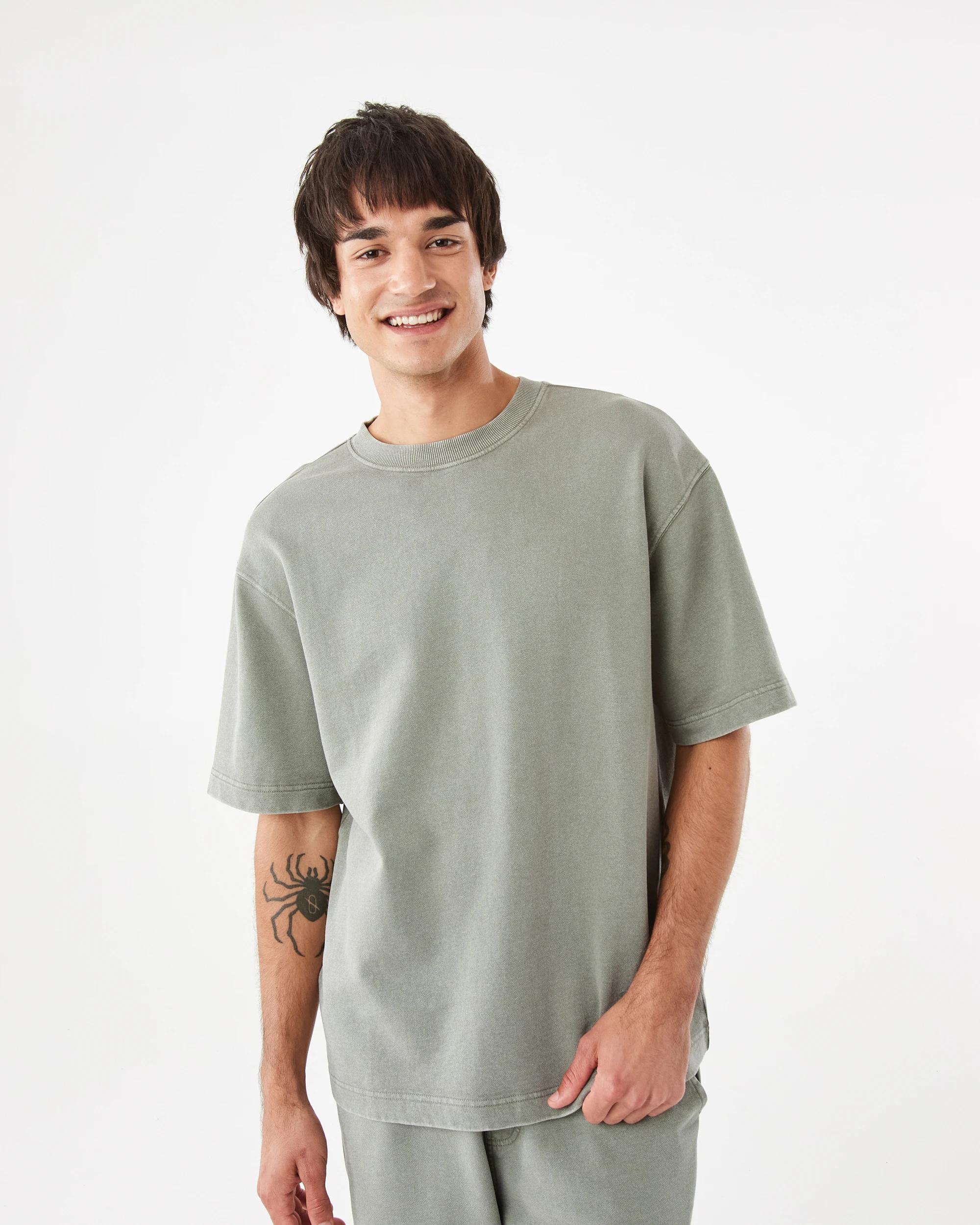 1 Terry Oversized T-shirt Grn Smkolv, 1 of 7