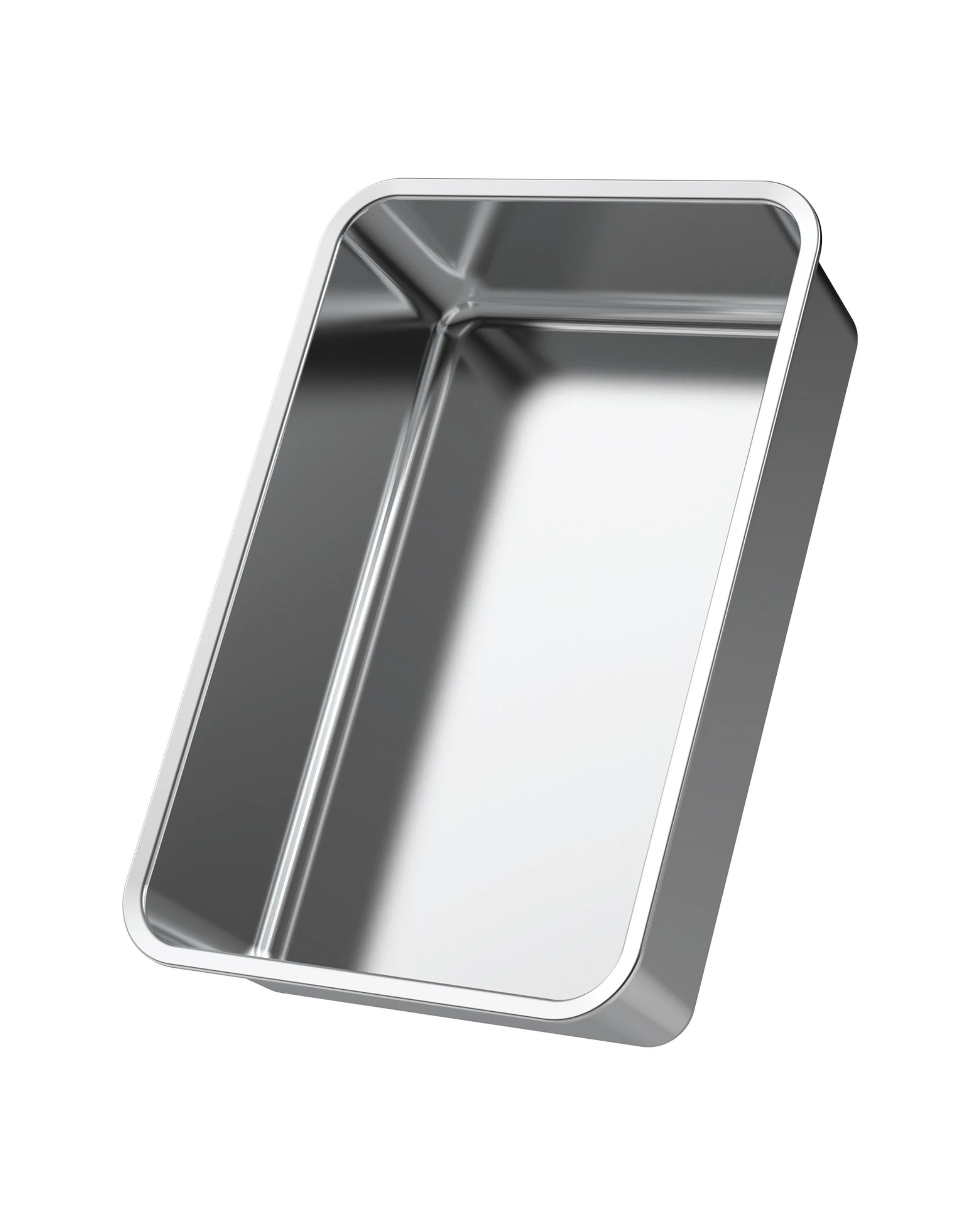 6 Advwin Cat Litter Box Large Stainless Steel High Sided Pet Toilet, 6 of 7