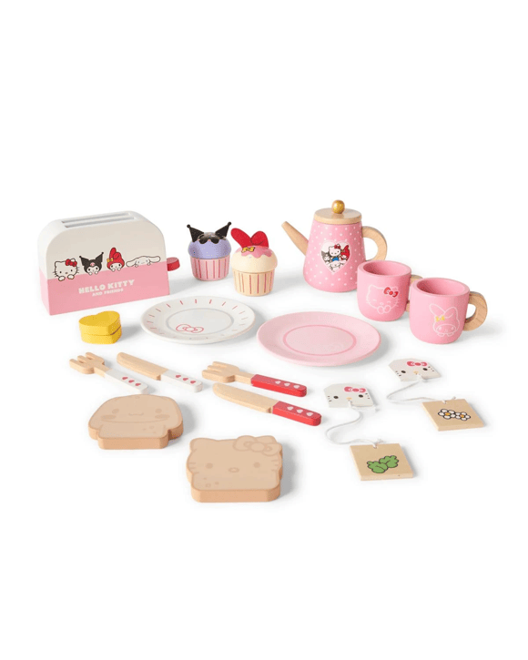15 Piece Hello Kitty and Friends Wooden Food Set