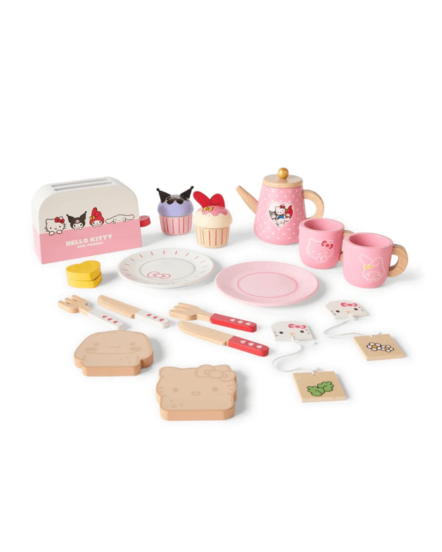 15 Piece Hello Kitty and Friends Wooden Food