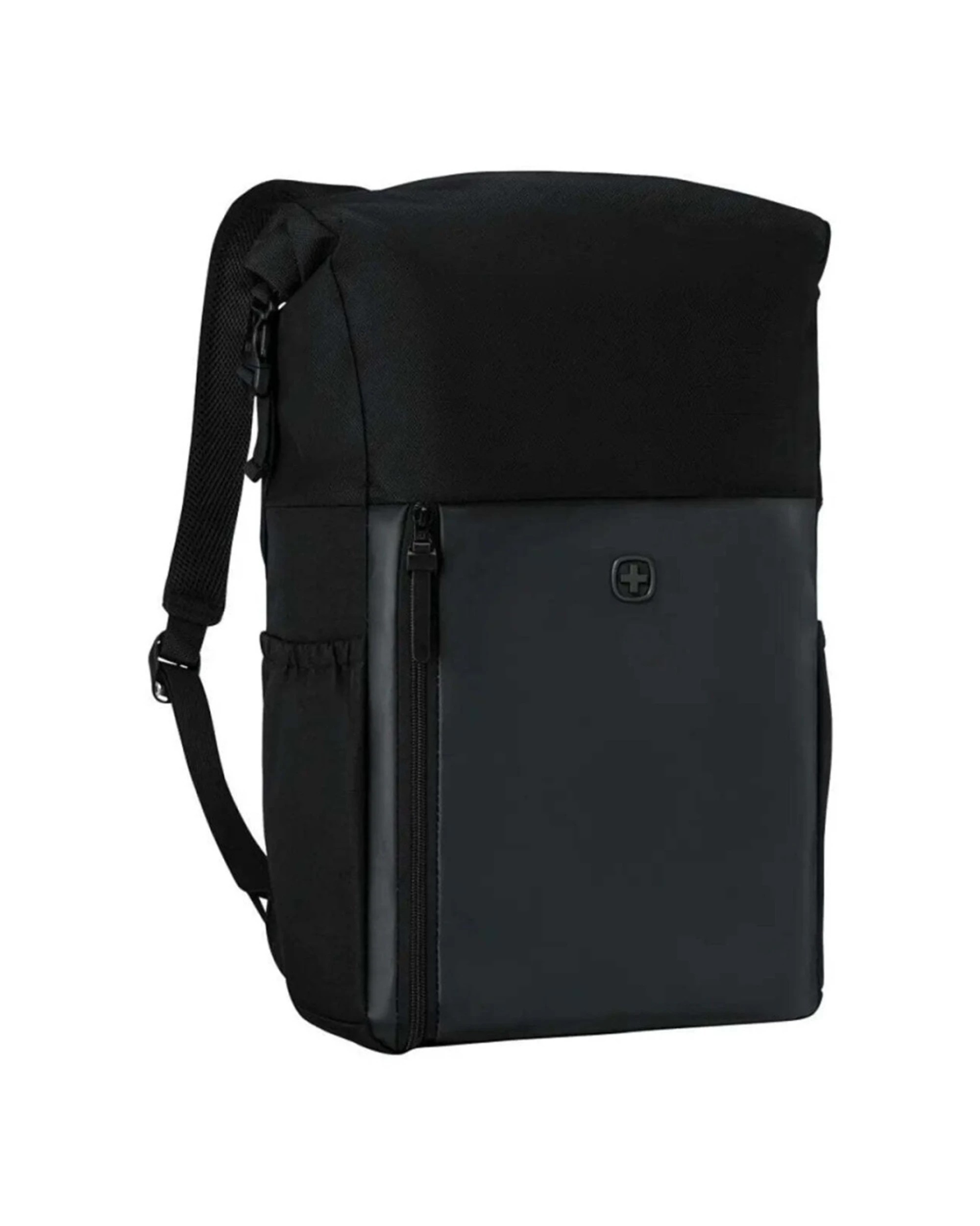 4 Wenger UrbanOne Roll-Top Laptop Recycled PET Polyester Backpack Fits 15.6in - Black, 4 of 7