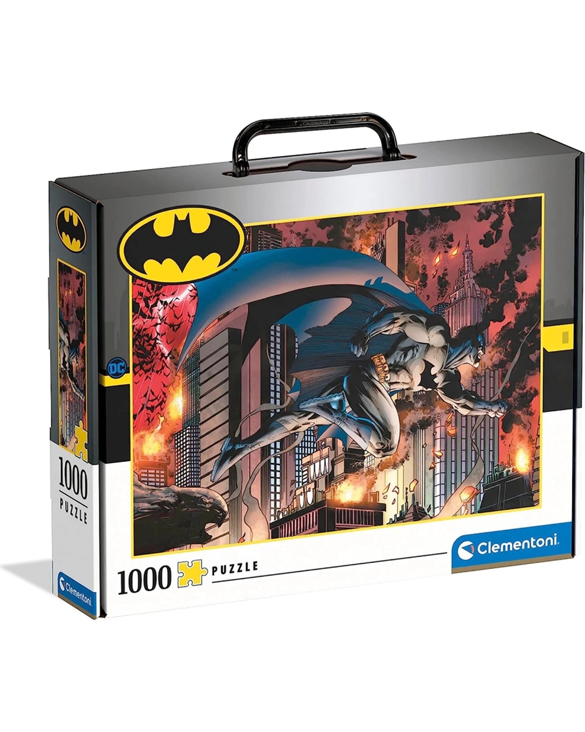 1 Clementoni 1000pc Batman Briefcase Jigsaw Puzzle Set 69x50cm - Multi, 1 of 3