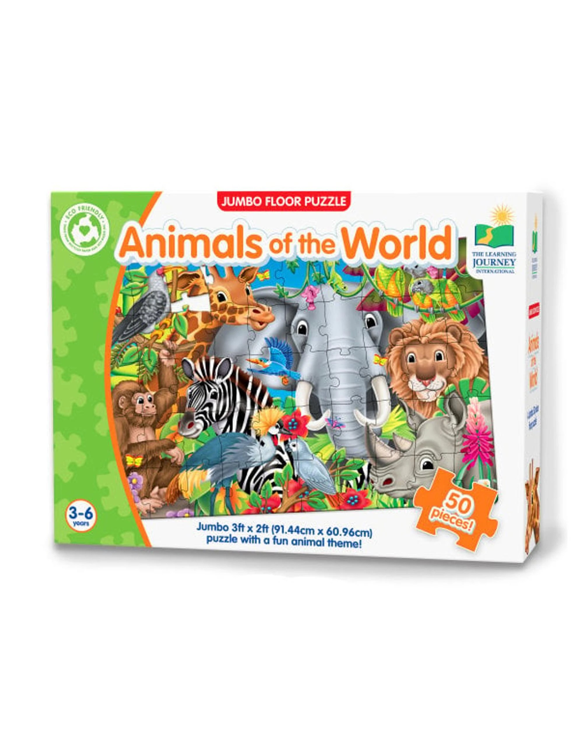 1 Learning Journey Jumbo Animals Of The World Floor Puzzle, 1 of 6