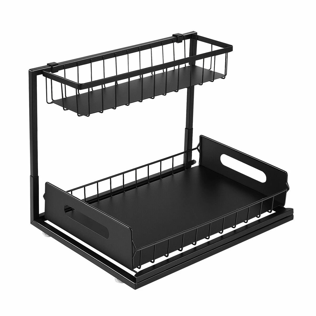 1 AUSWAY Under Sink Storage Rack 2 Tier Counter Organiser, 1 of 2