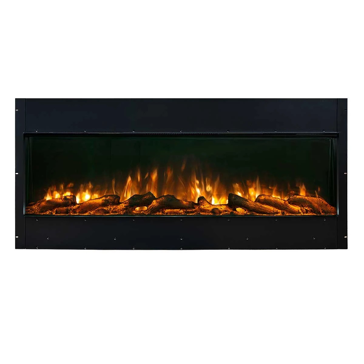 7 Moda Living Aristo 50 inch Electric Fireplace Heater with White Mantel Suite - White, 7 of 10