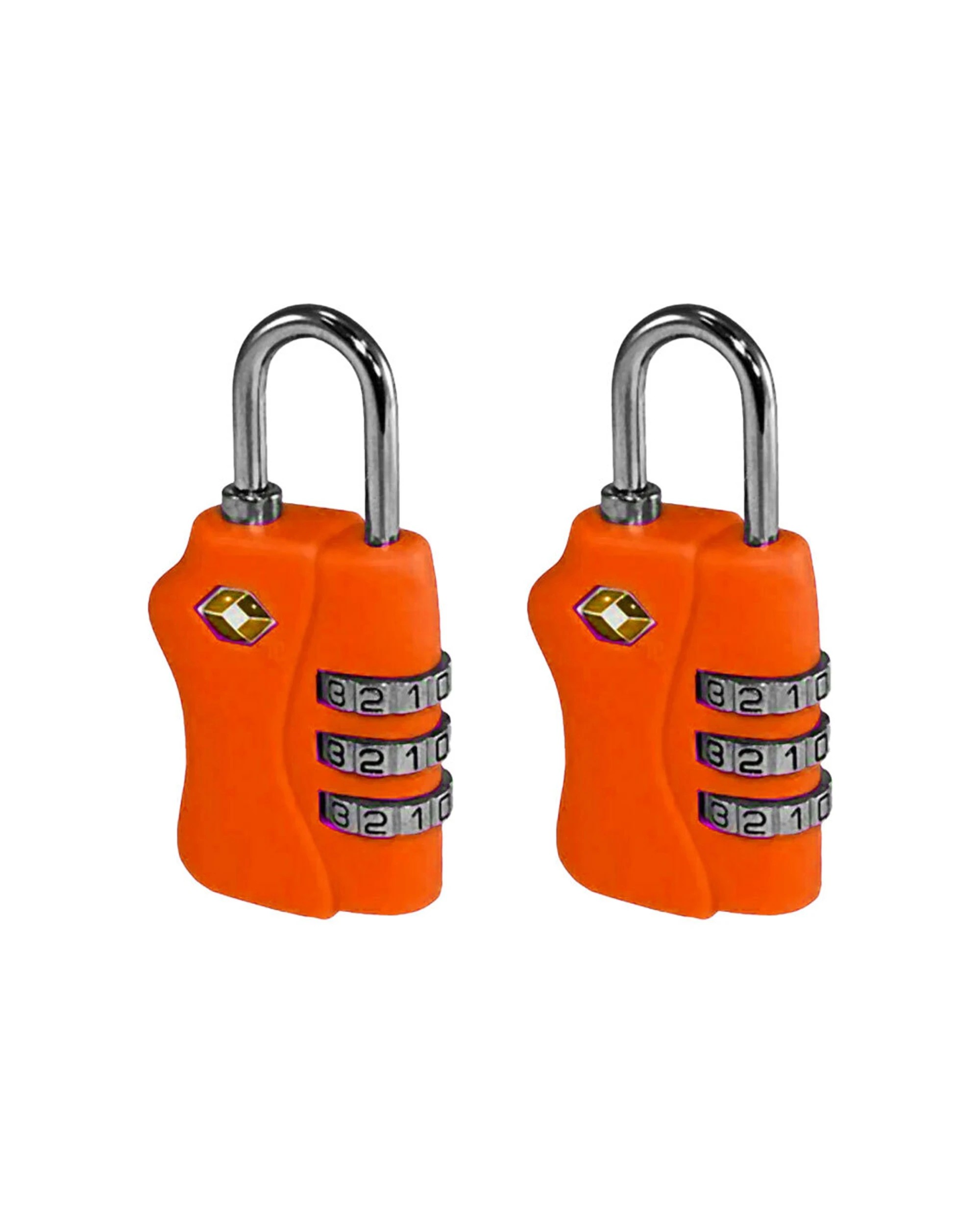 1 Tosca 2Pk Tsa Approved Luggage Bag Combination Lock - Orange, 1 of 2