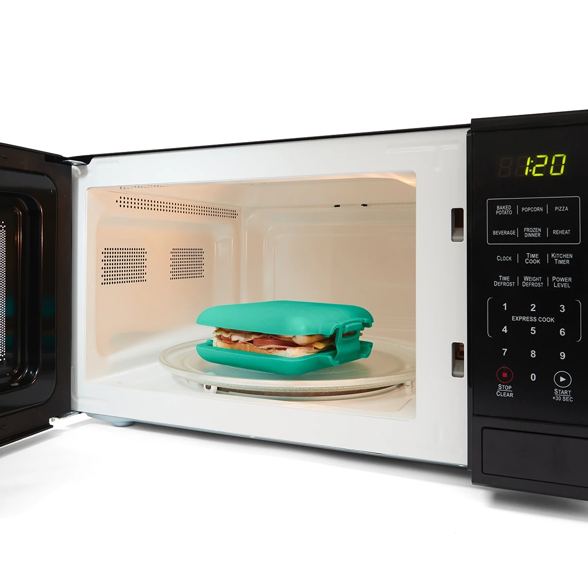3 Microwave Toastie Maker - Green, 3 of 11