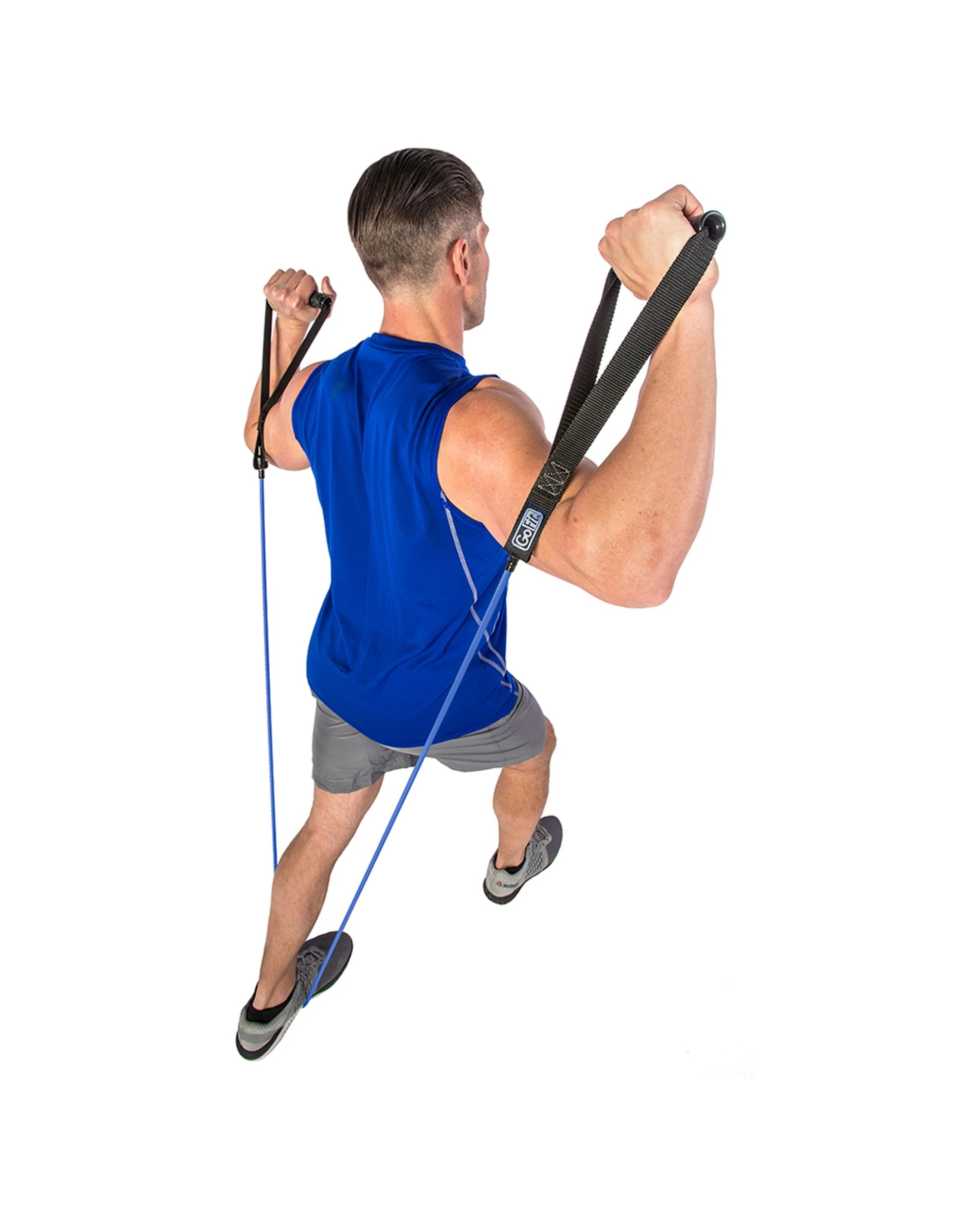 4 GoFit Gym Active 40lbs Resistance Training Heavy Power Tube Door Anchor - Black, 4 of 4