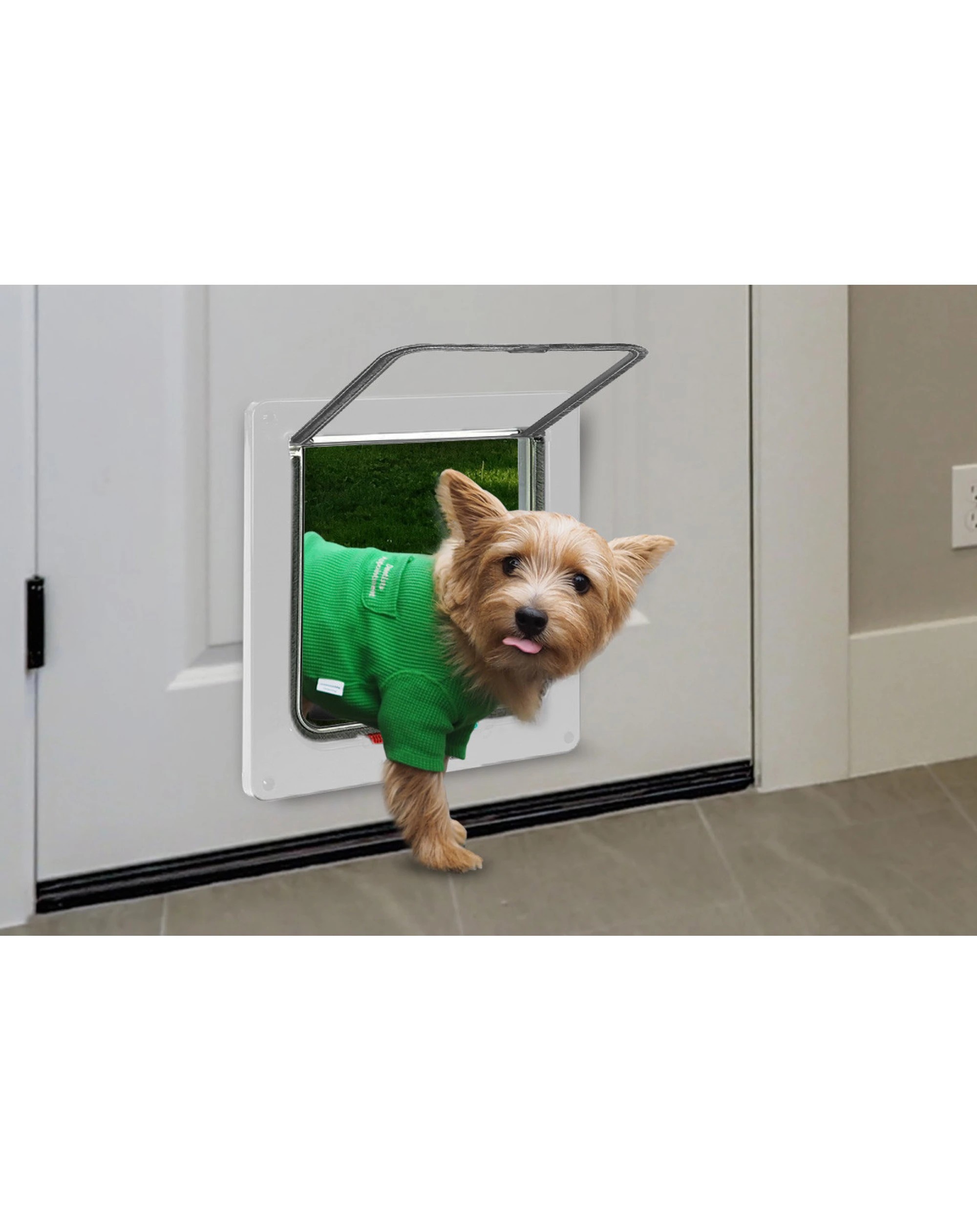 3 Four Way Pet Door - White, 3 of 7