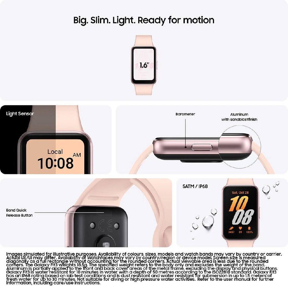 2 Samsung Galaxy Fit3 Bluetooth Pink Gold, 2 of 7