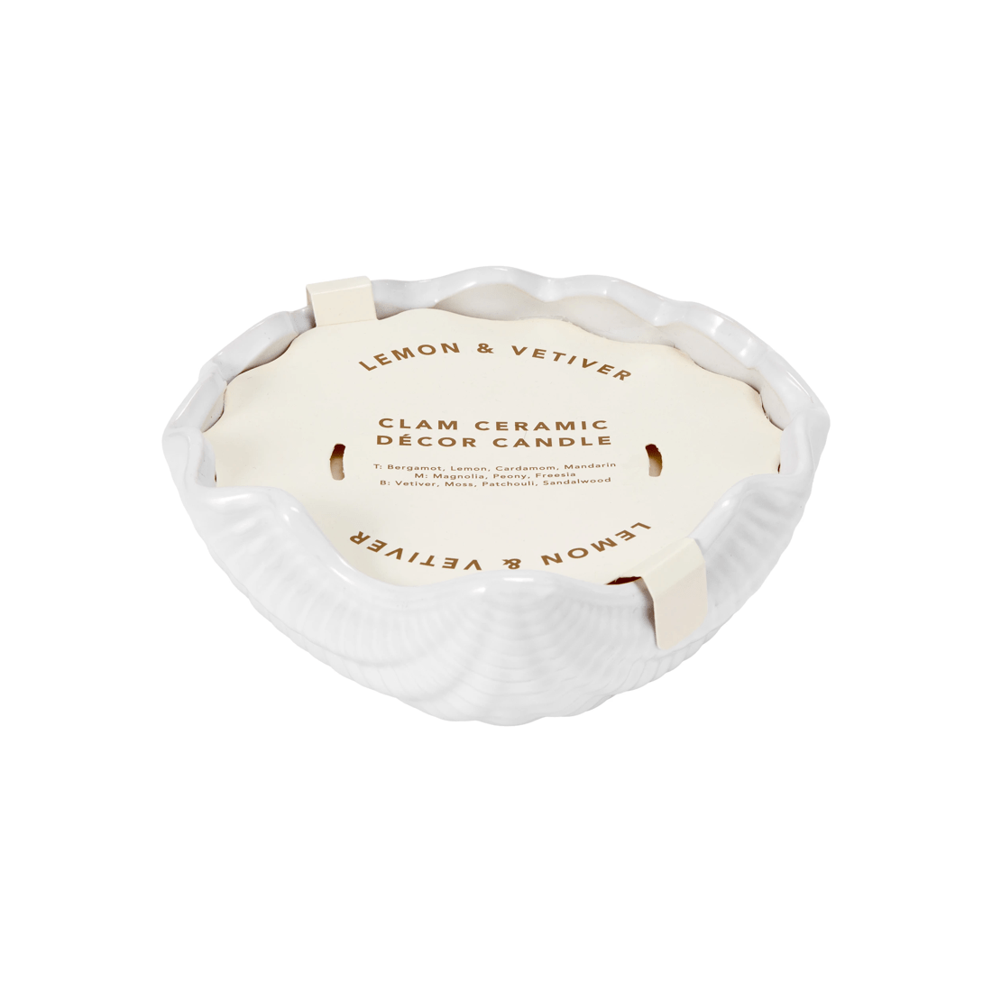 4 Clam Ceramic Decor Candle, 4 of 5