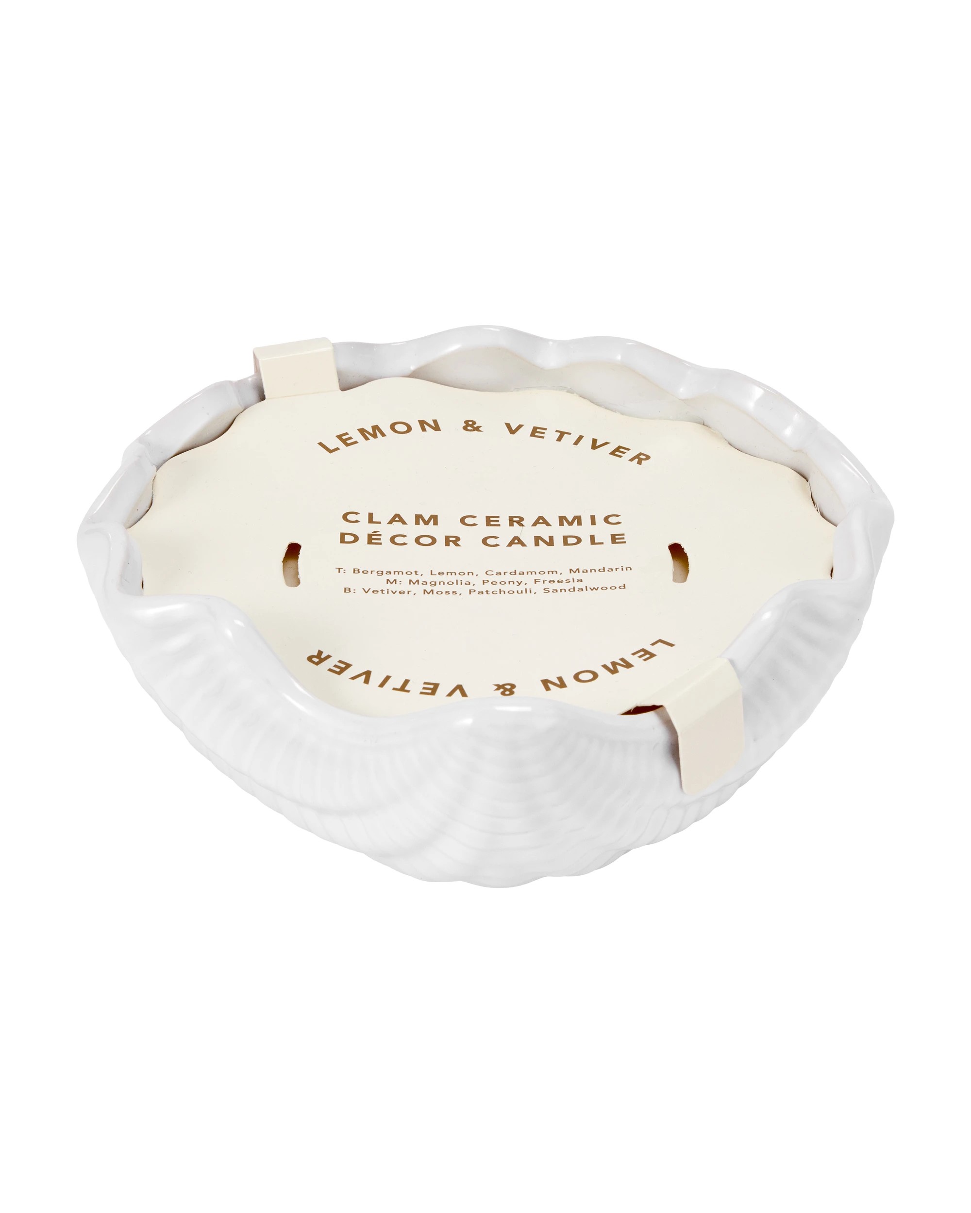 4 Clam Ceramic Decor Candle, 4 of 5