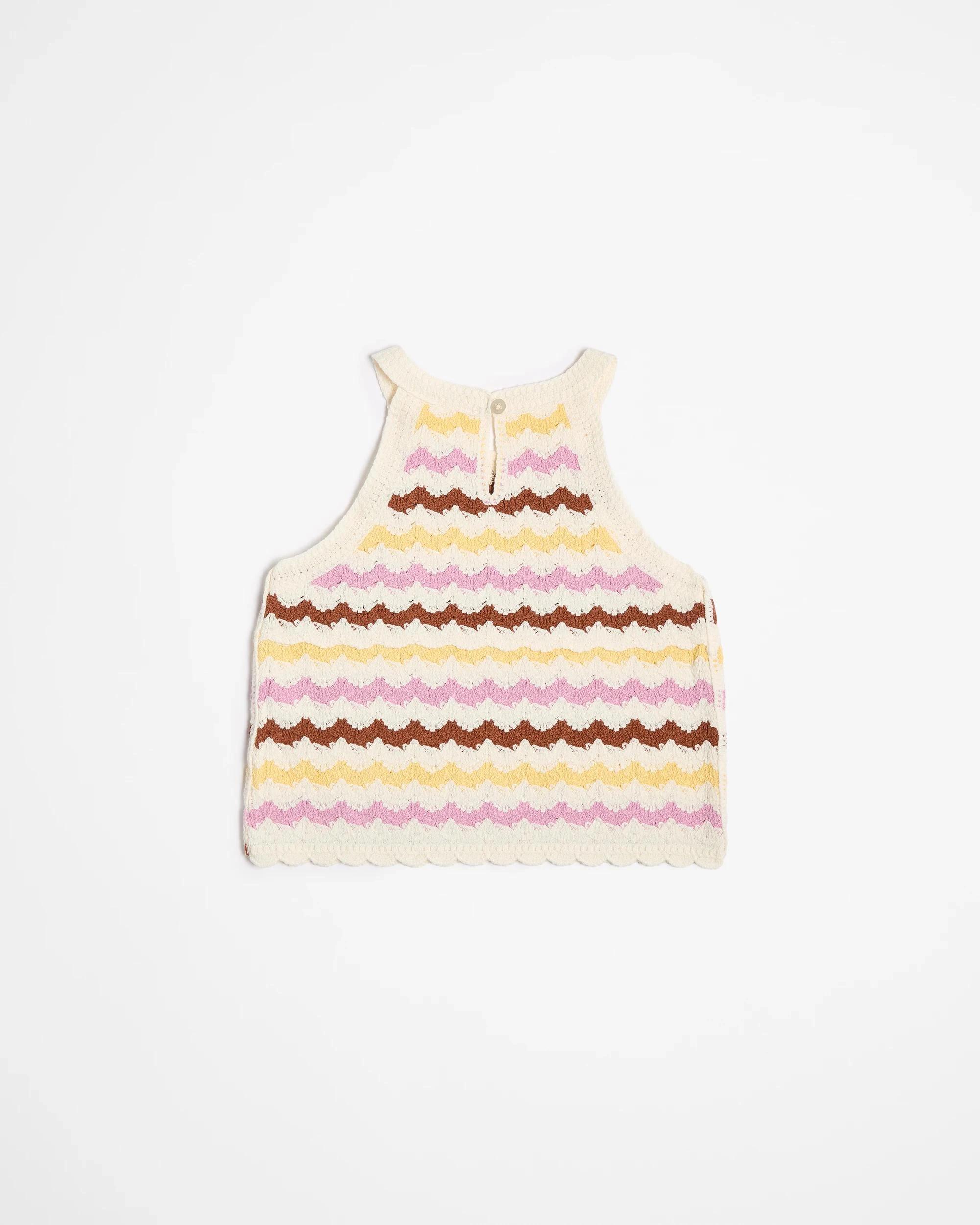 6 Target Australian Cotton Blend Crochet Knit Tank MULTI, 6 of 6