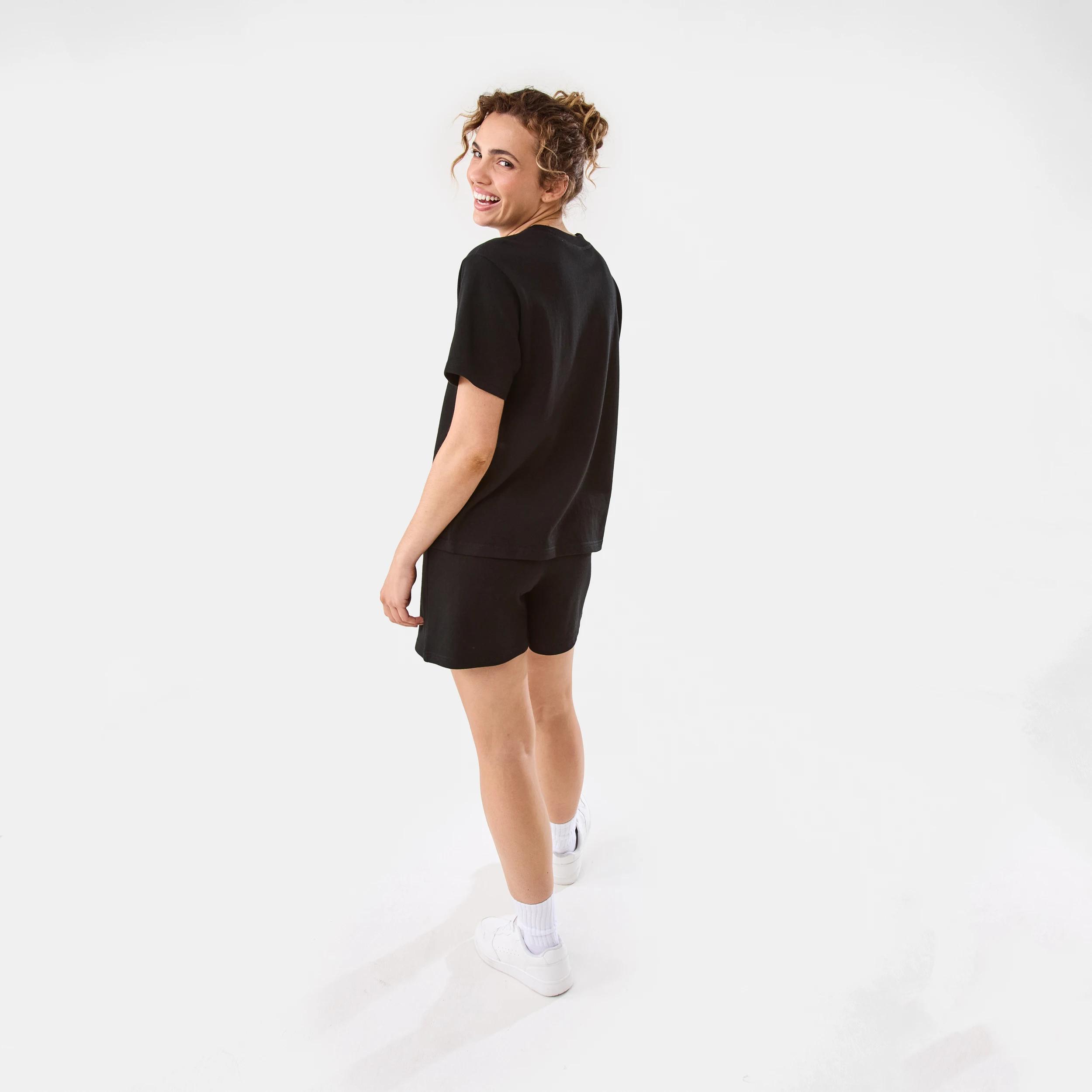 4 Active Womens Terry Shorts BLACK, 4 of 6
