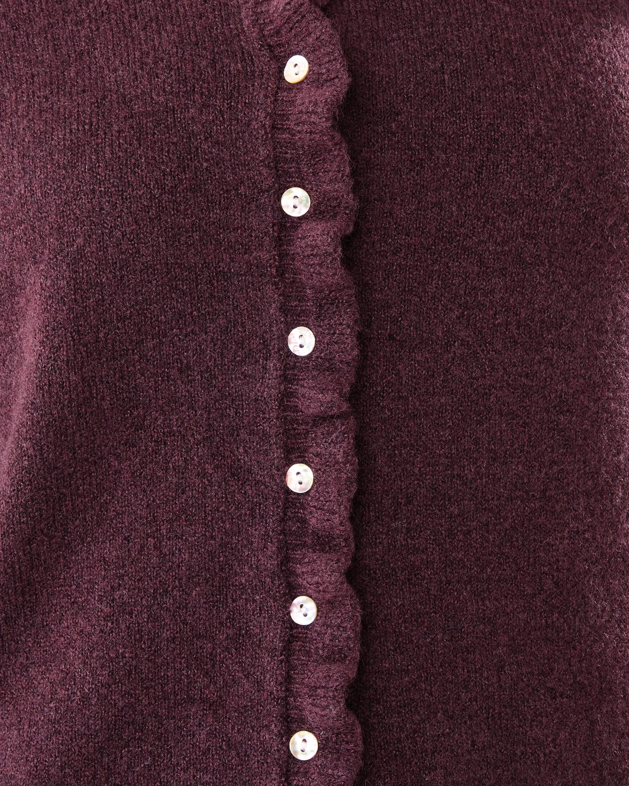 7 Frill Hem Cardigan Fudge, 7 of 7