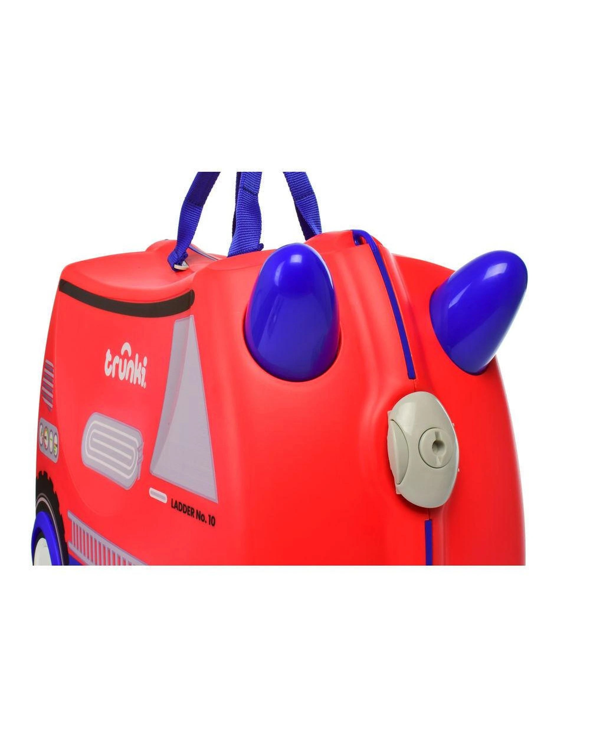 6 Trunki Glide Ride on Luggage Kids Suitcase Toy Box Frank the Firetruck, 6 of 7