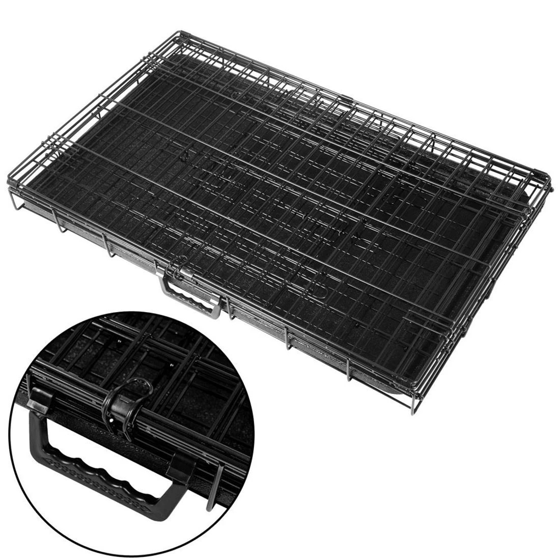 6 i.Pet 36" Dog Cage Crate Kennel 3 Doors - Black, 6 of 6