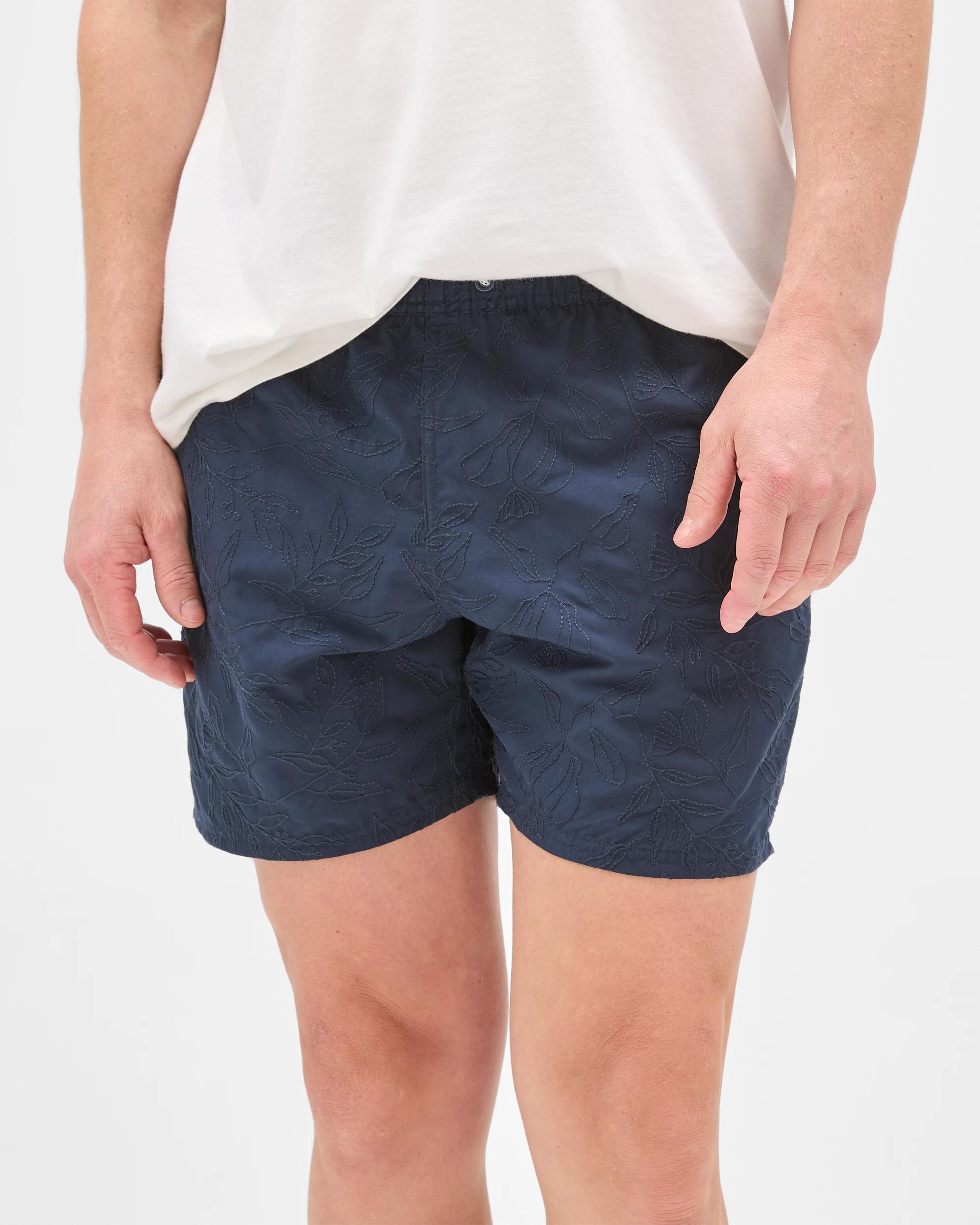 5 Target Man Embroidered Volley Shorts NAVY, 5 of 7