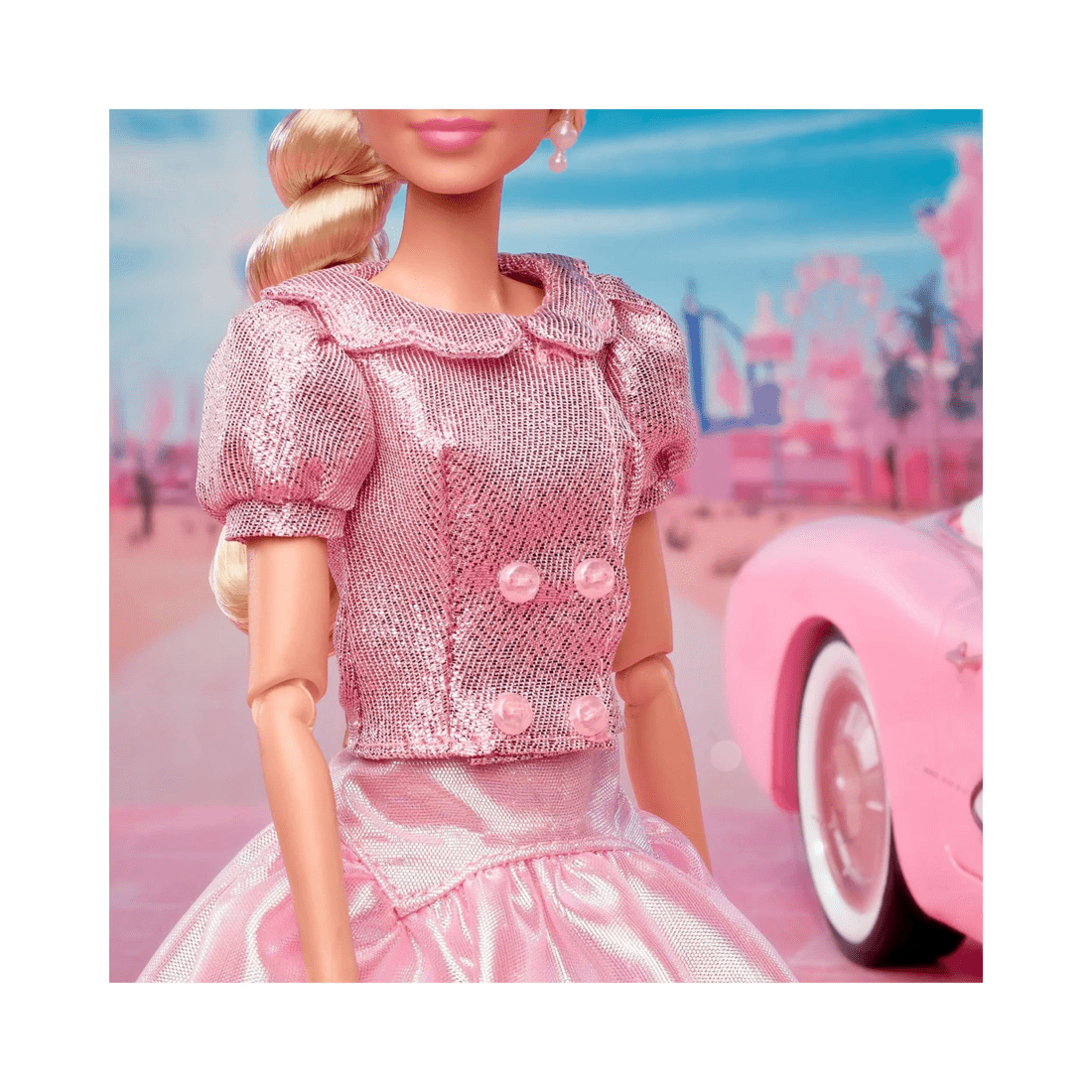6 Mattel Barbie the Movie Barbie Pink Puffy Dress with Pink Beret Collector Fashion Doll - Pink, 6 of 10