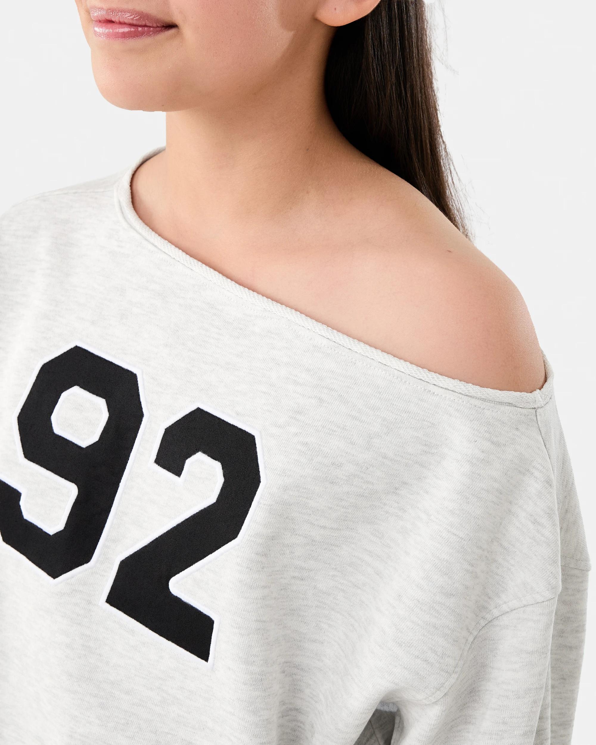 4 Off Shoulder Sweatshirt Marle 92, 4 of 8