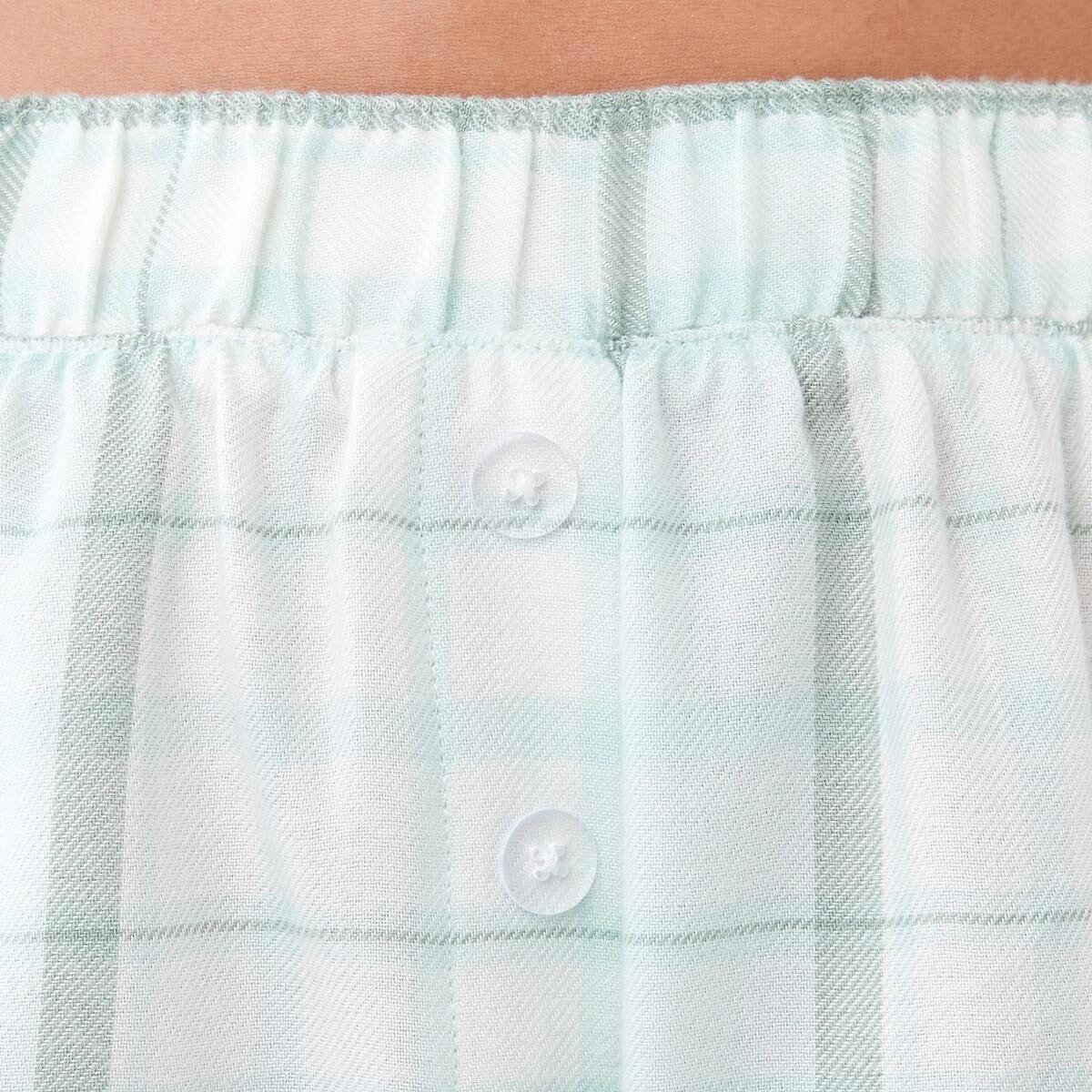 4 Boyfriend Flannel Shorts Opal Chk, 4 of 6