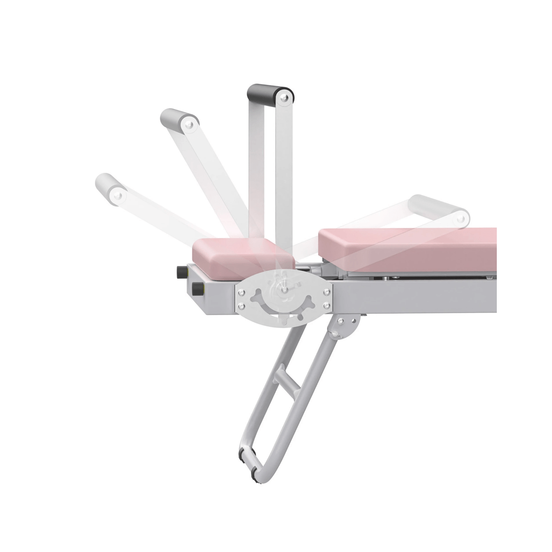 5 Advwin Foldable Pilates Reformer Machine Exercise Equipment with Wheels Pink, 5 of 7