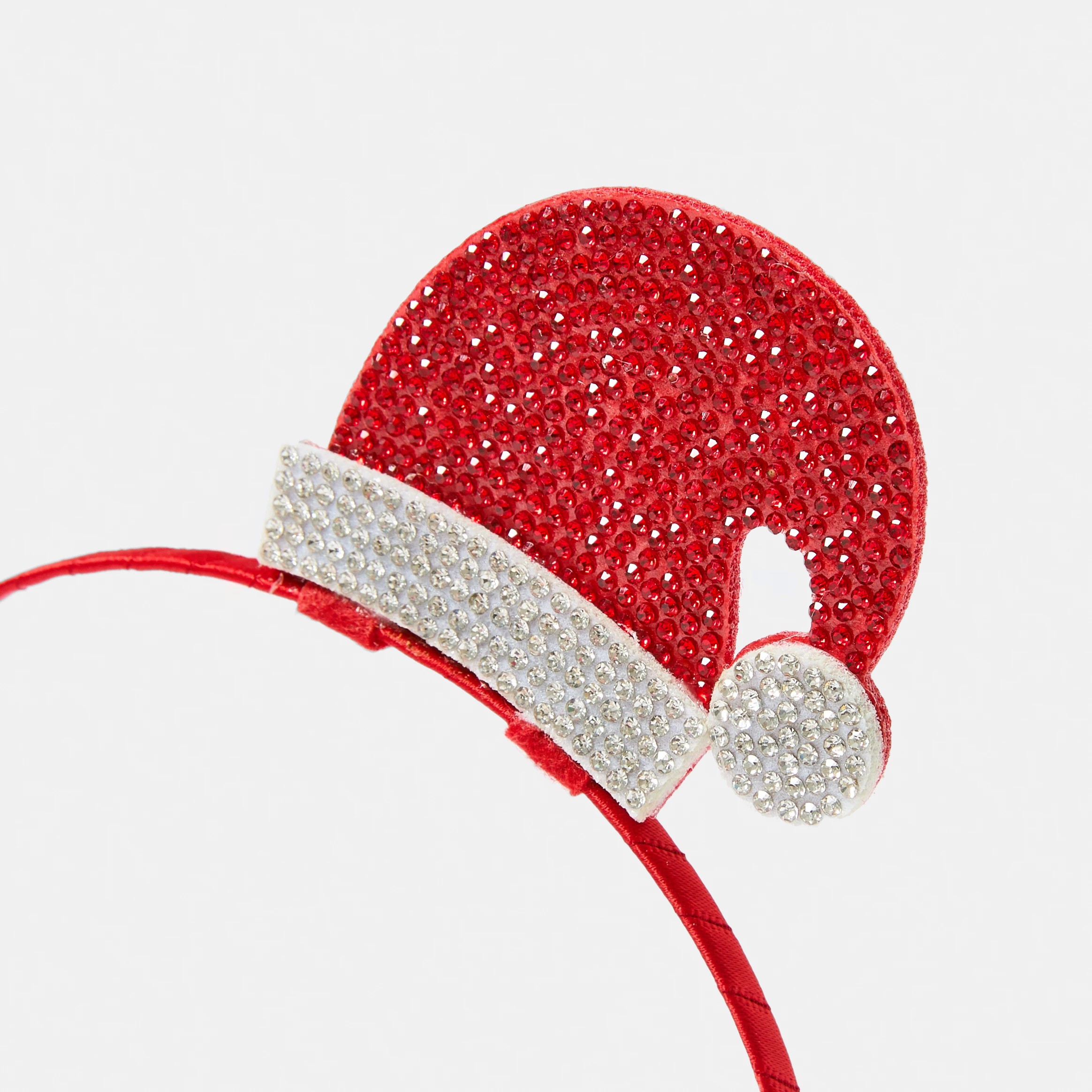 2 Christmas Santa Hat Headband - Red and White, 2 of 4