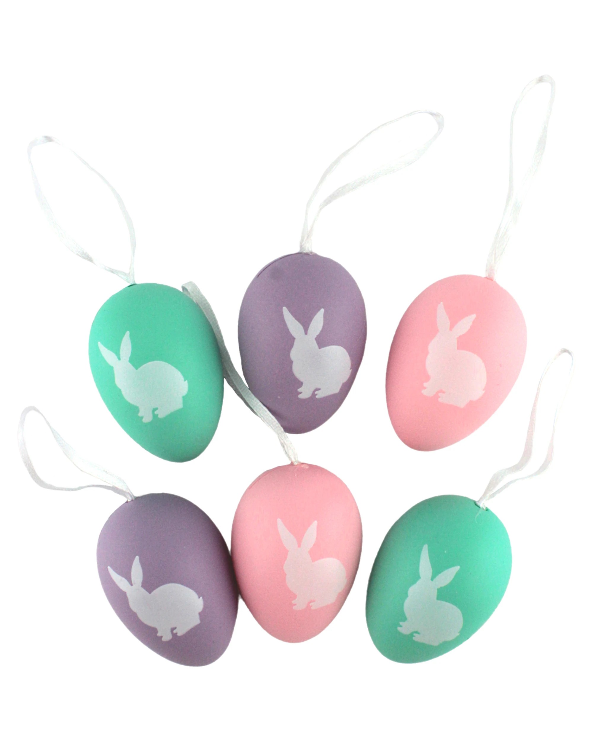 1 Design Group Easter Rabbit Hanging Egg Decorations Pack of 6Multi - Multi, 1 of 4