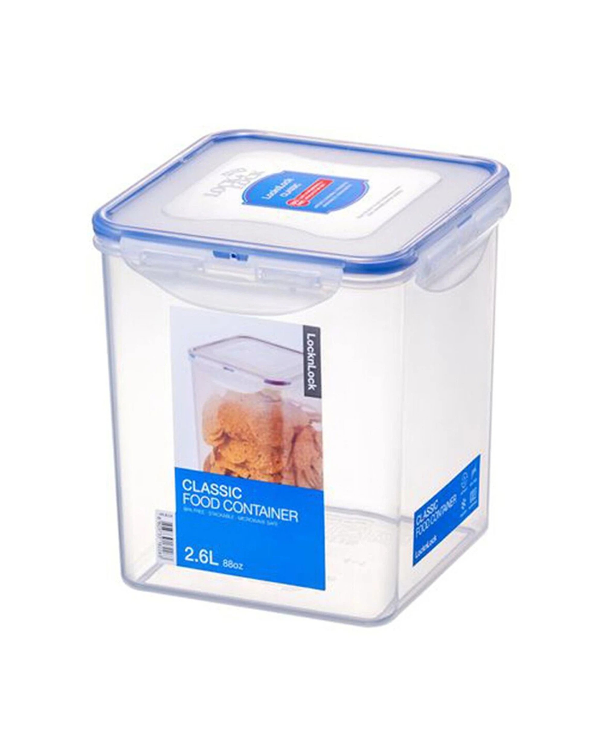 Lock & Lock Airtight Classic Square Tall Food Storage Container 2.6L ...