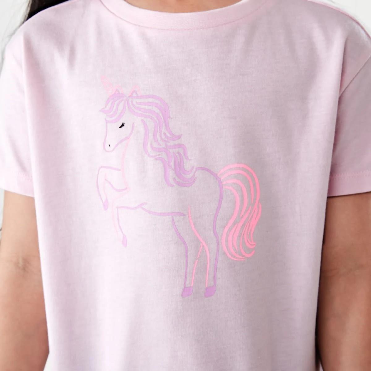 4 Printed T-shirt UNICORN SPIRIT BALLERINA PINK, 4 of 6
