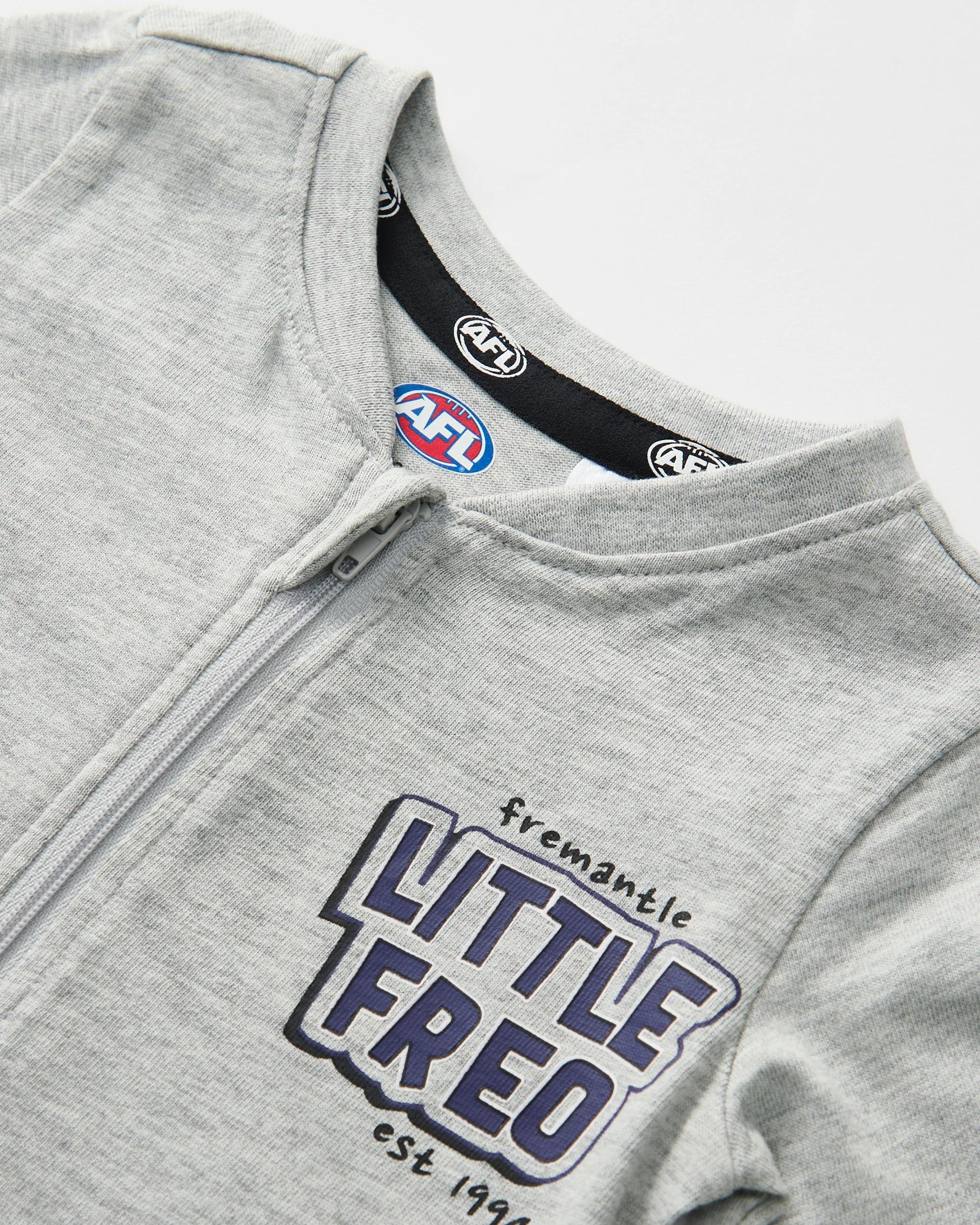 5 2 Pack Official AFL Baby Coveralls Fremantle, 5 of 7