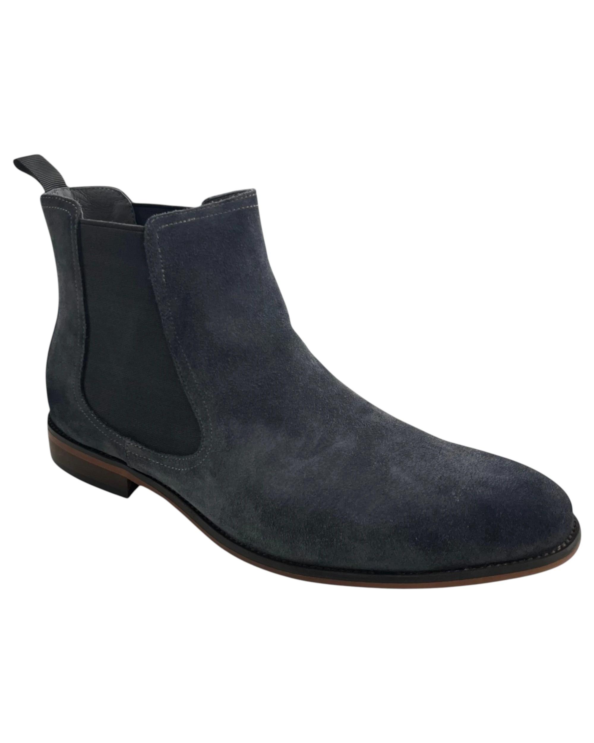 3 Batsanis Mens Jason Slip On Work Formal Boots GREY, 3 of 4