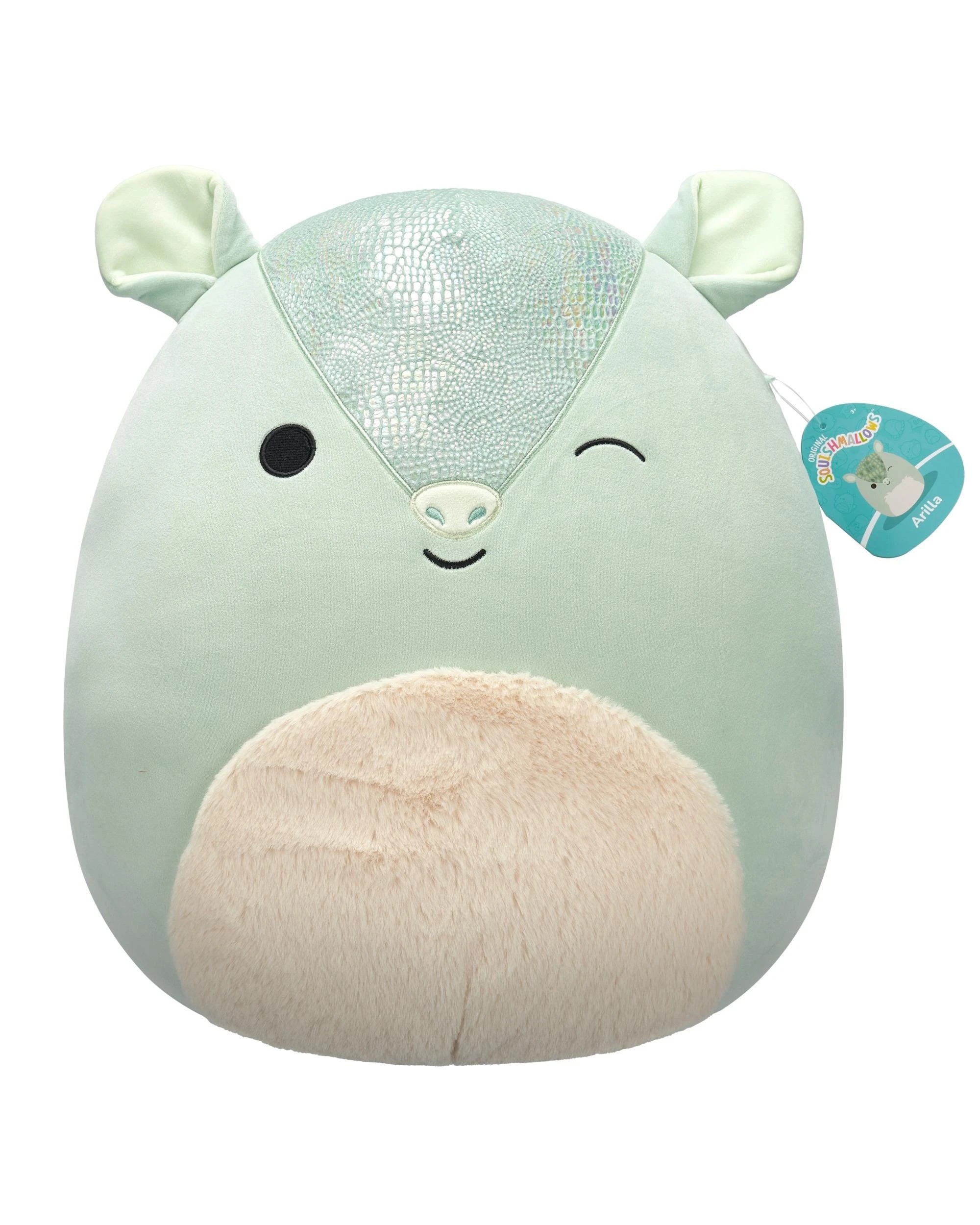 1 Squishmallows Arilla the Armadillo 16 inch Plush - Green, 1 of 6