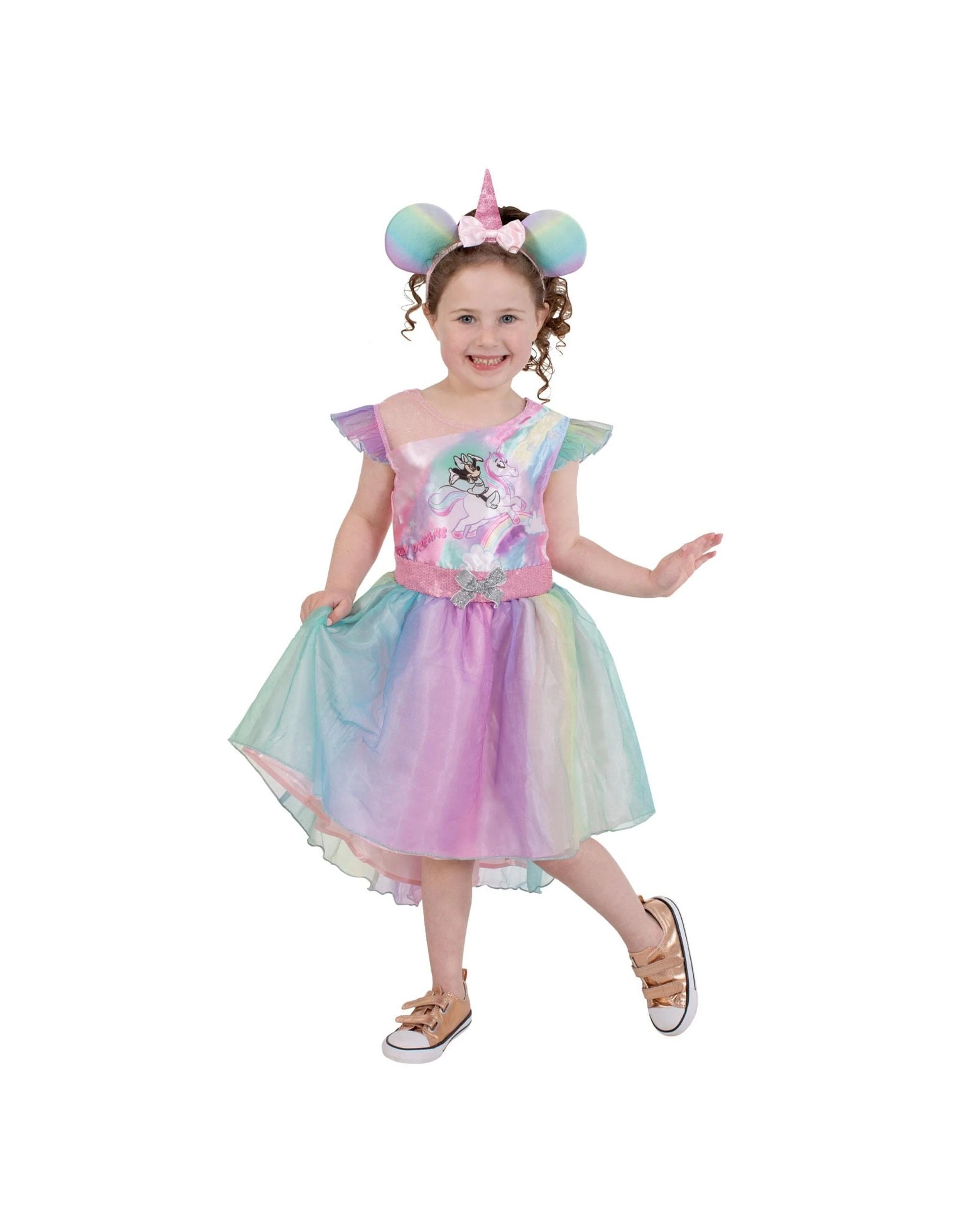 1 Disney Minnie Mouse Unicorn Child Costume Toddler 18-36 Months, 1 of 4