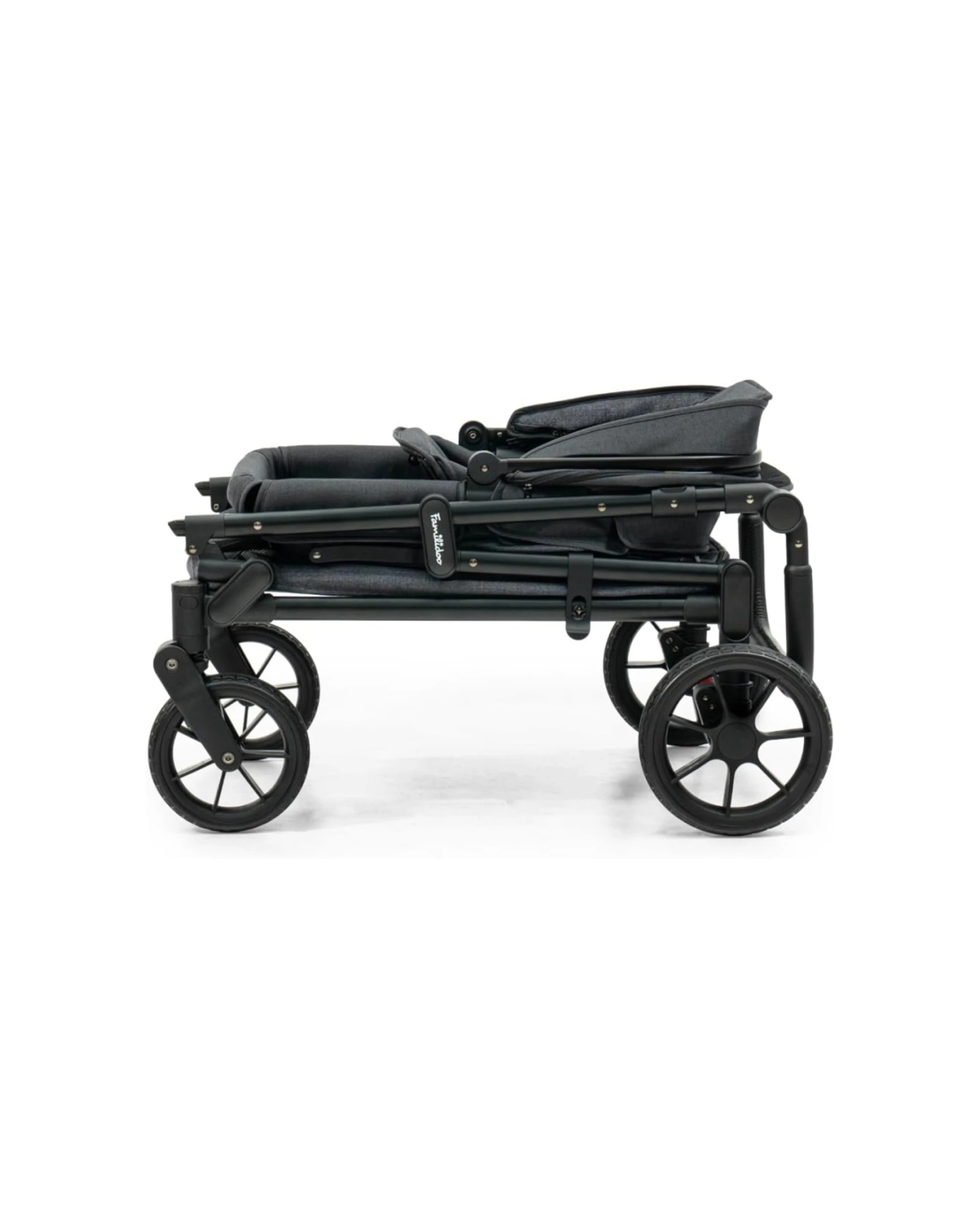 4 Playette Familidoo Q1 2.0 Wagon Stroller Lightweight - Charcoal, 4 of 6