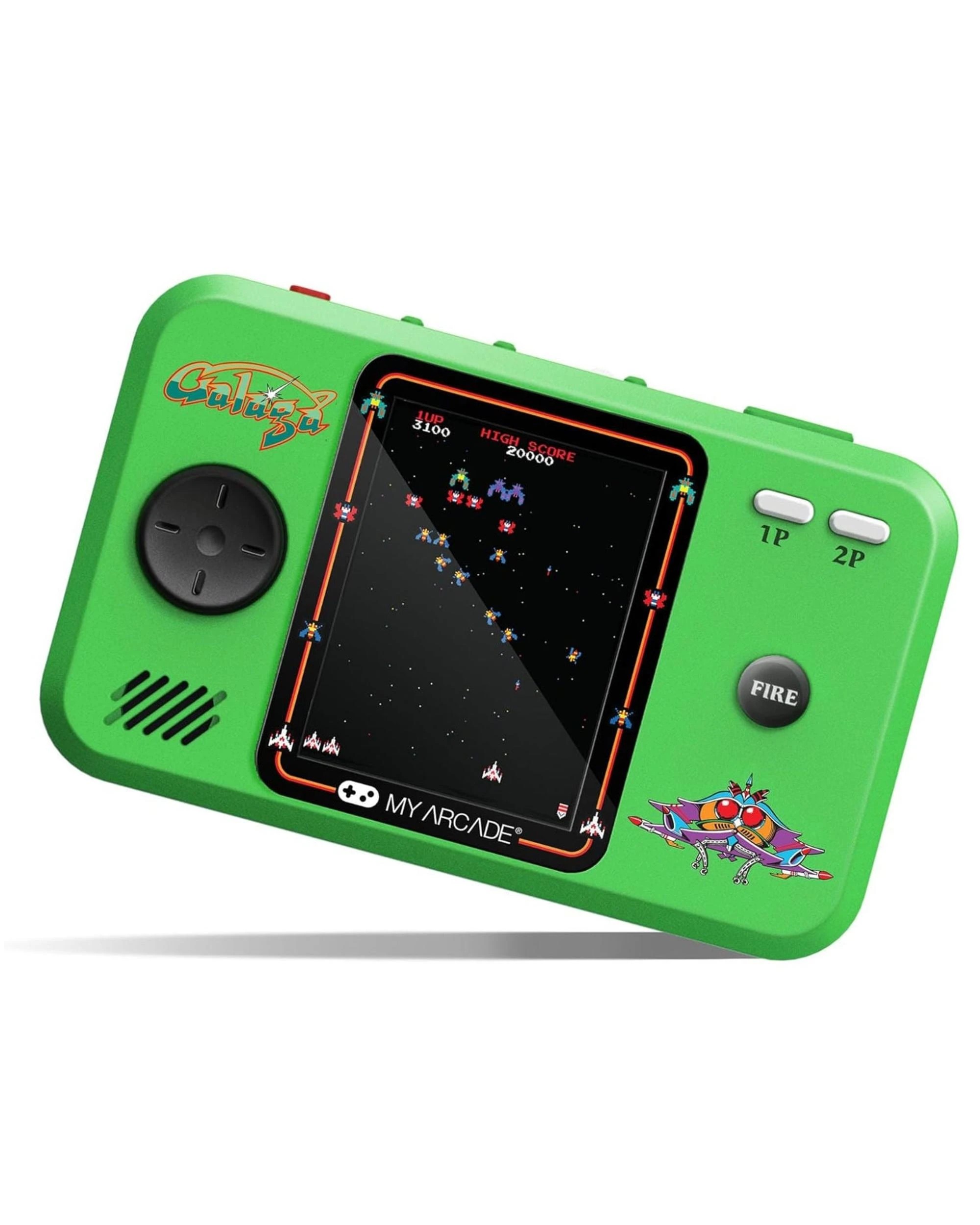 4 My Arcade Galaga Pocket Player Pro + Travel Case, 4 of 8