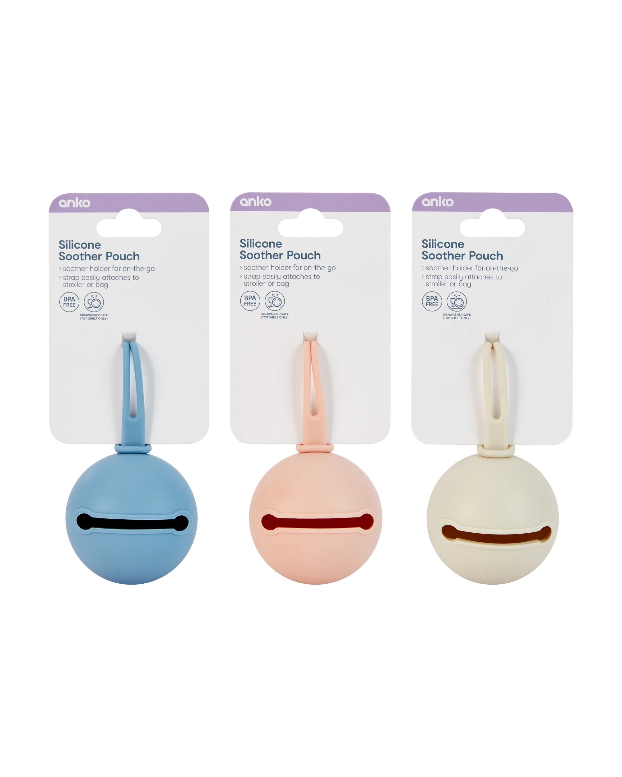 5 Silicone Soother Pouch - Assorted, 5 of 5