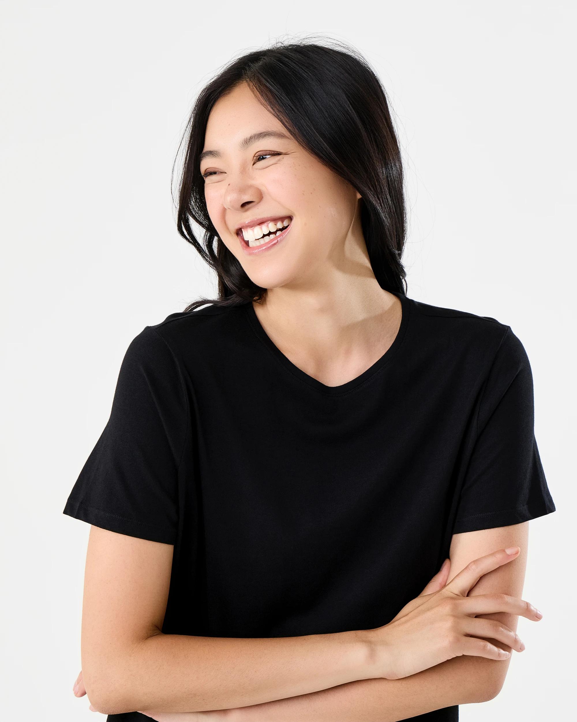 4 Short Sleeve Basic T-shirt Black, 4 of 5