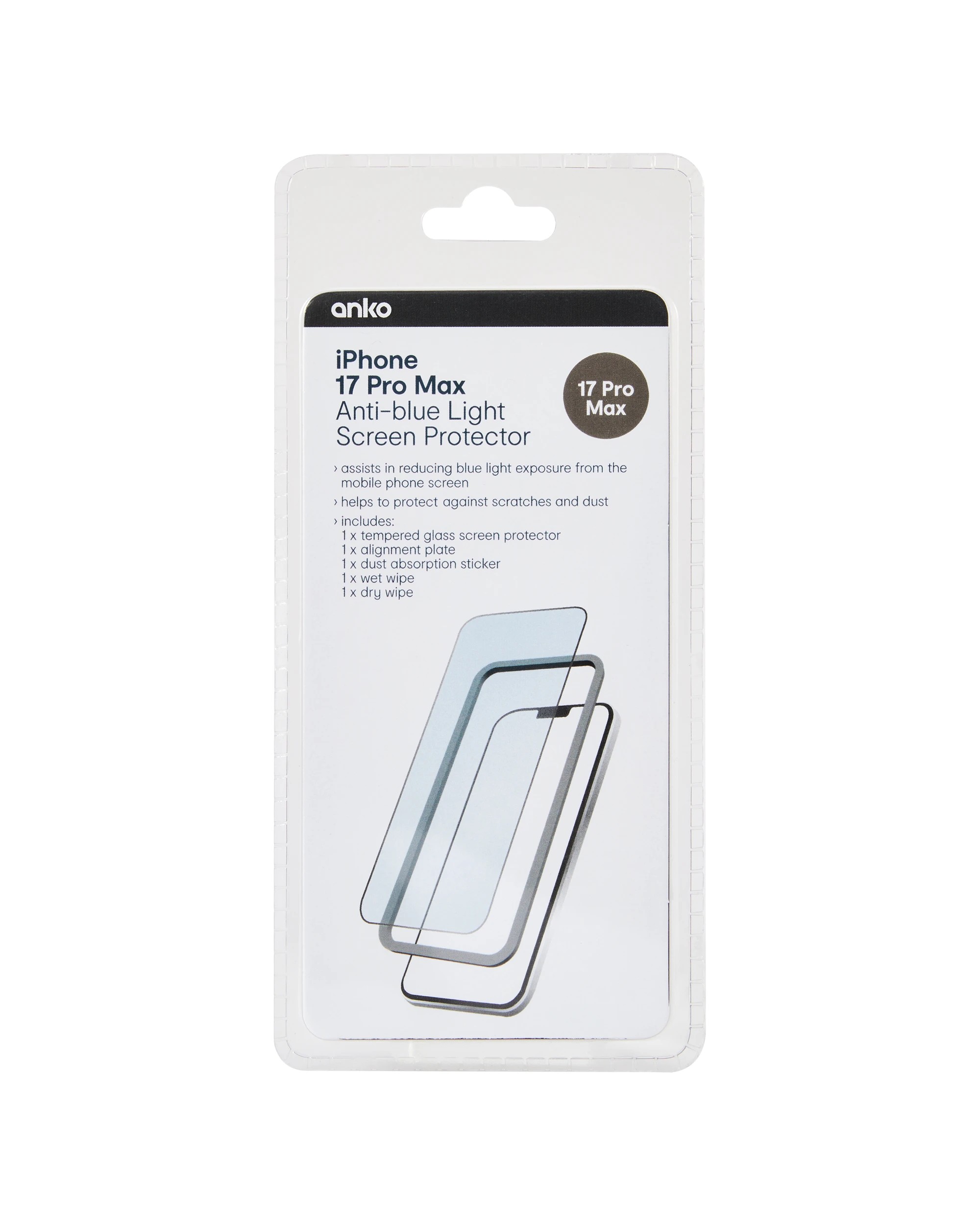 1 iPhone 17 Pro Max Anti-Blue Light Screen Protector, 1 of 3