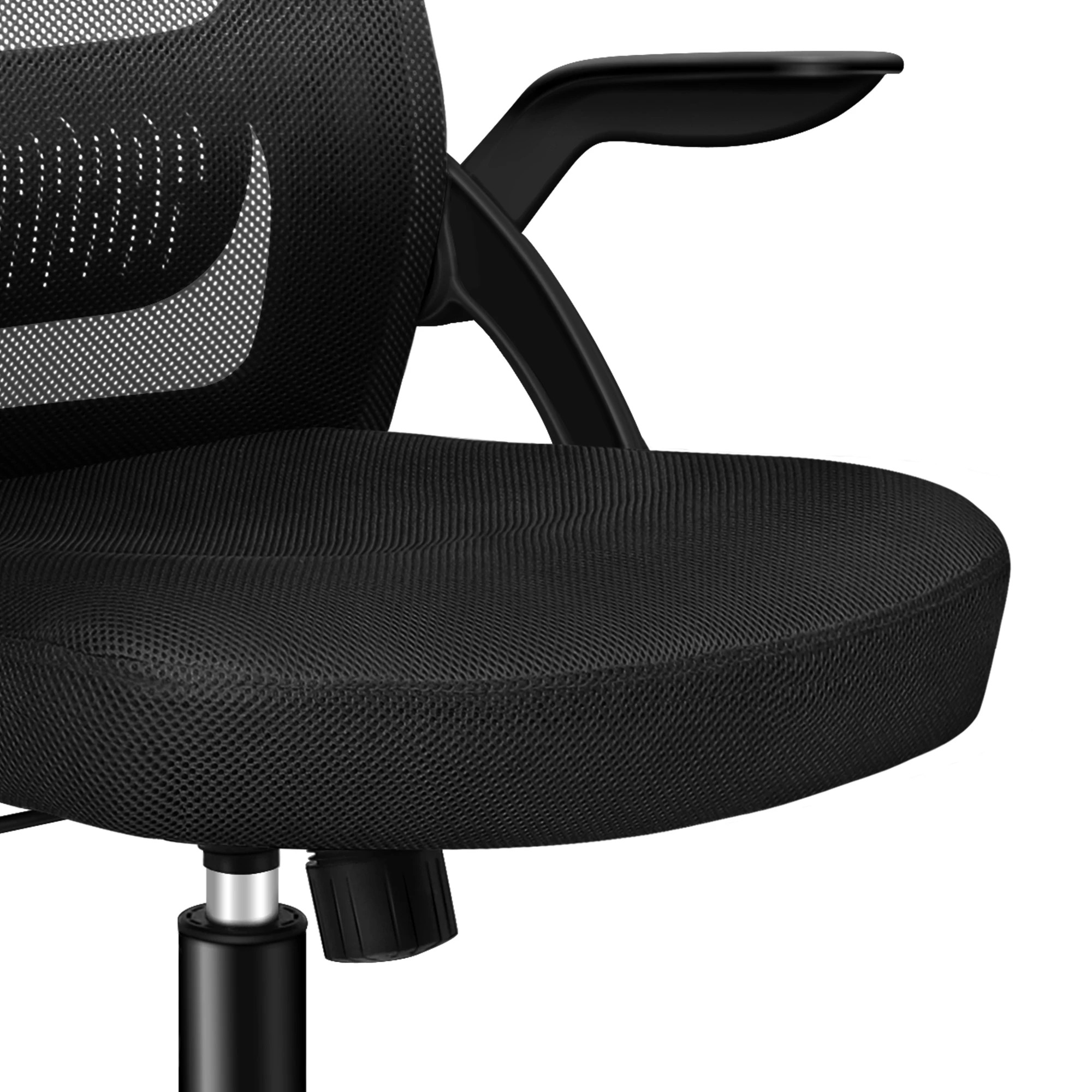 8 Alfordson Mesh Office Chair Executive Fabric Seat Tilt Gaming Racing Computer - Black, 8 of 10
