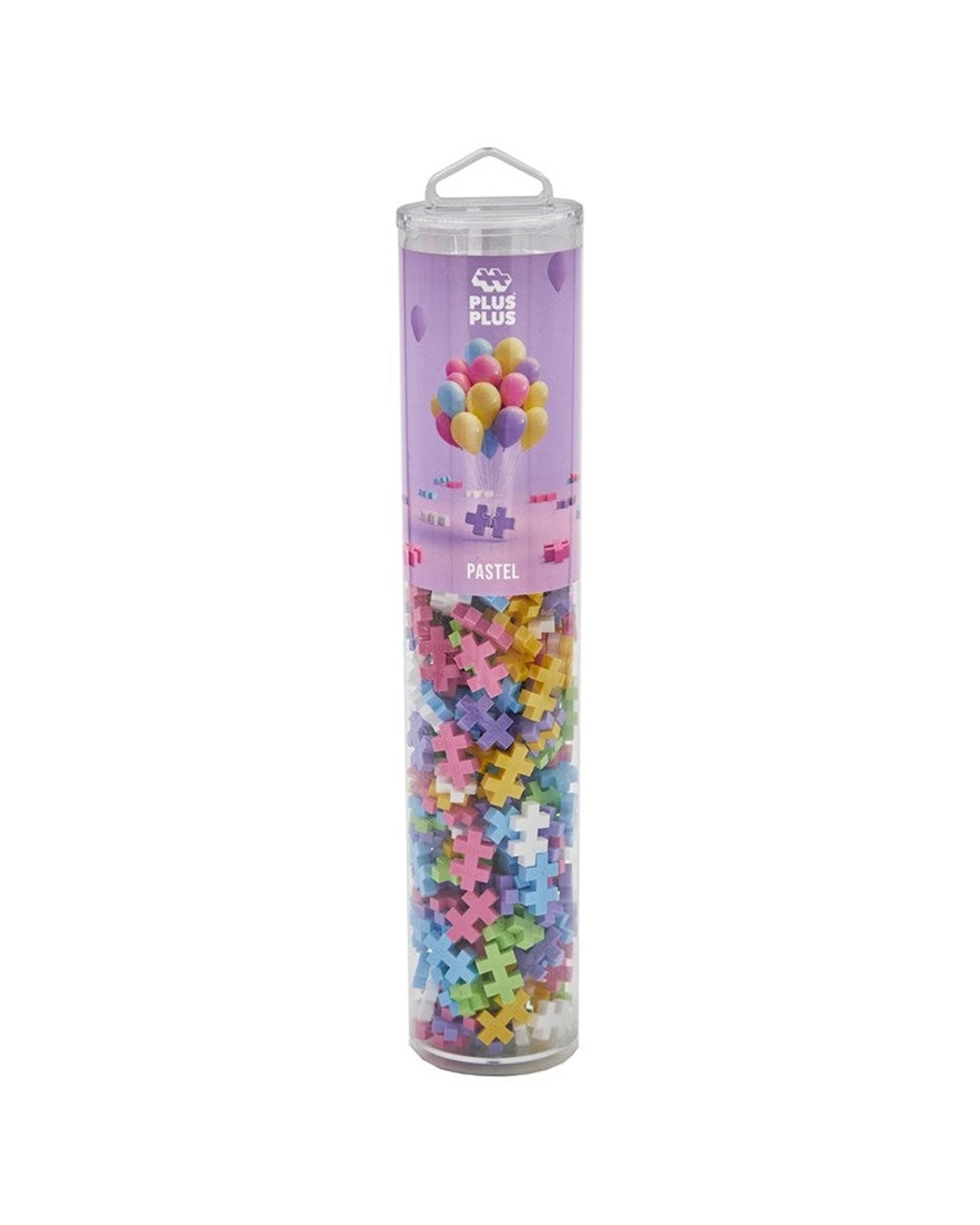 1 Plus-Plus 240pc Pastel Mix Tube 2D Building Puzzle Kids Activity Toy, 1 of 3