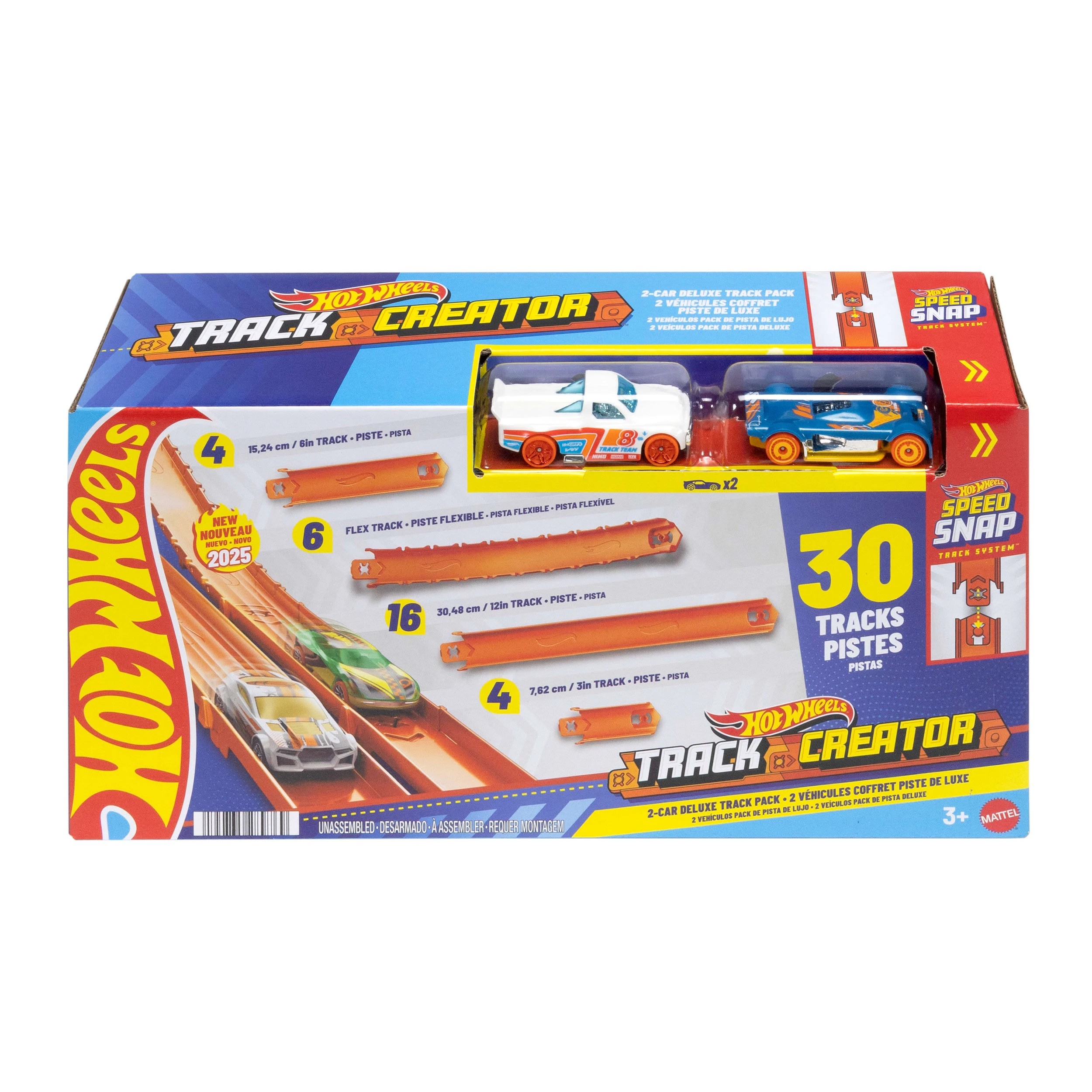 1 Hot Wheels Track Creator 2-Car Deluxe Track Pack, 1 of 5